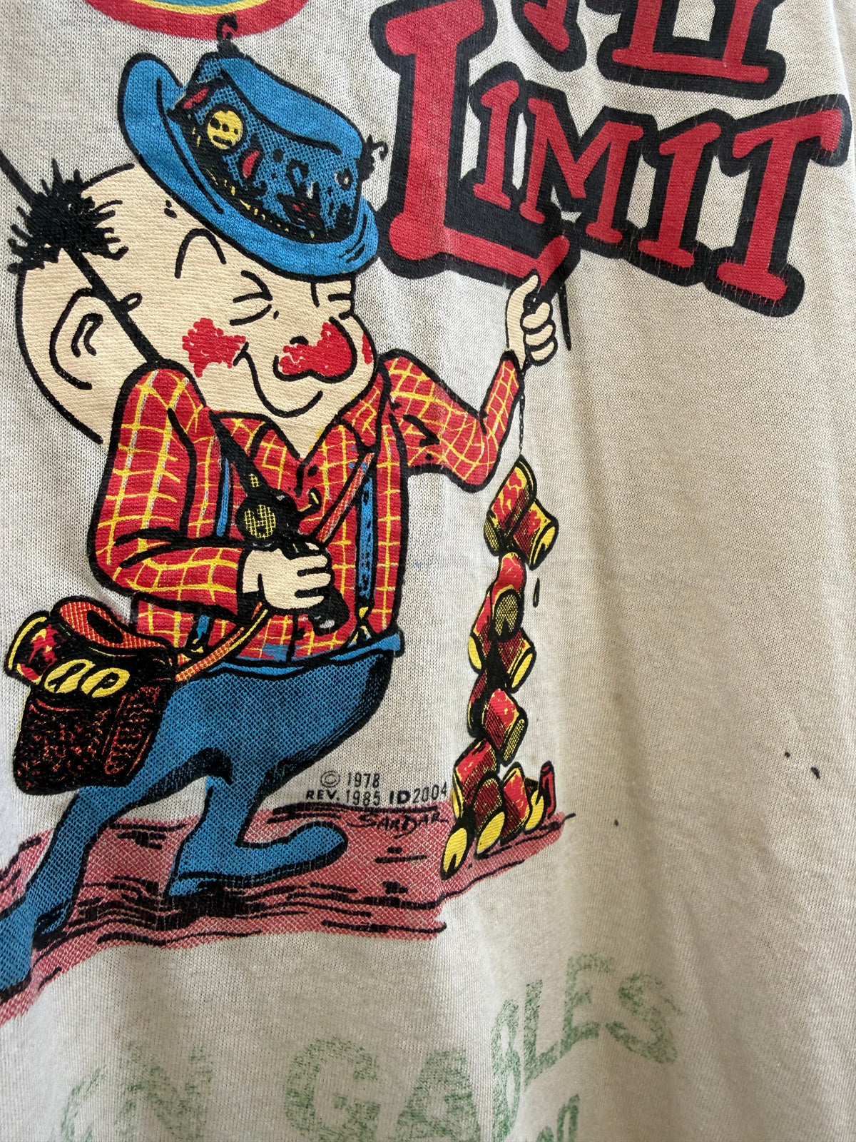 Vintage 80s I Caught My Limit Green Gables Lake Bloomington Fishing Tshirt