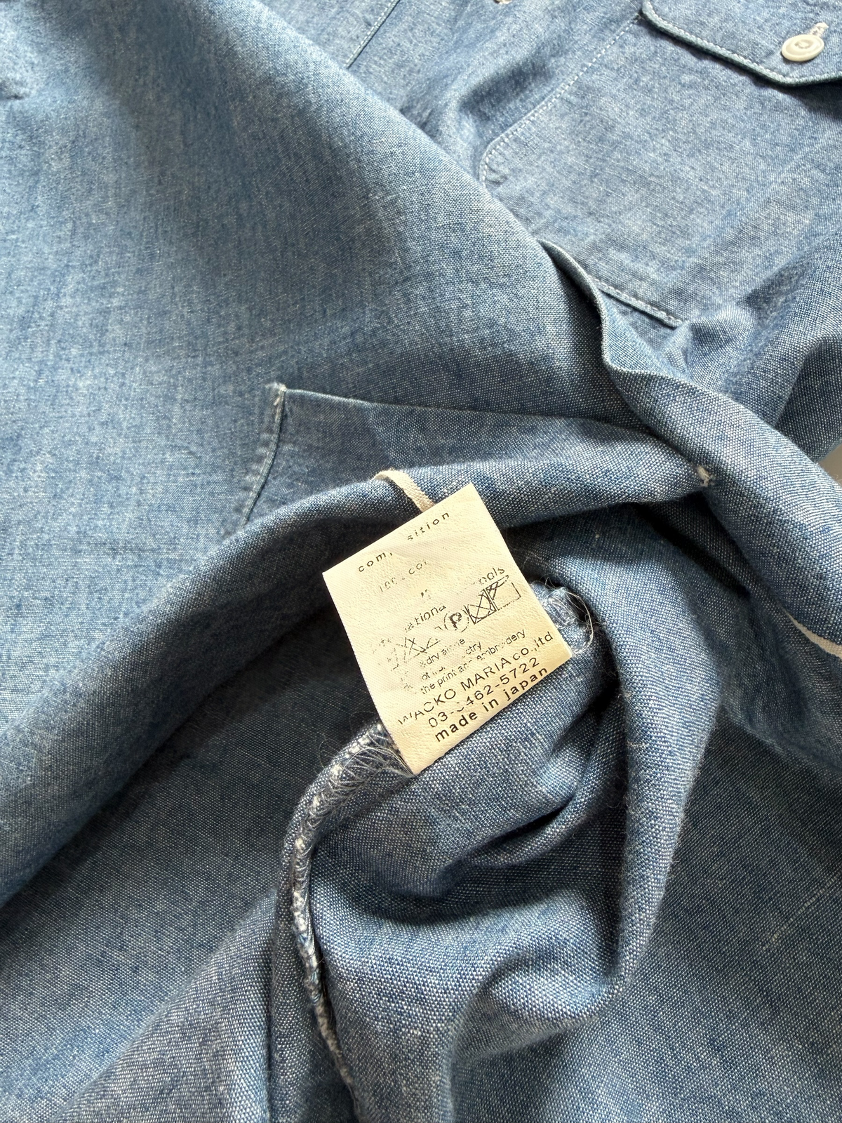 Wacko Maria The Guilty Parties Selvedge Chambray Work Shirt