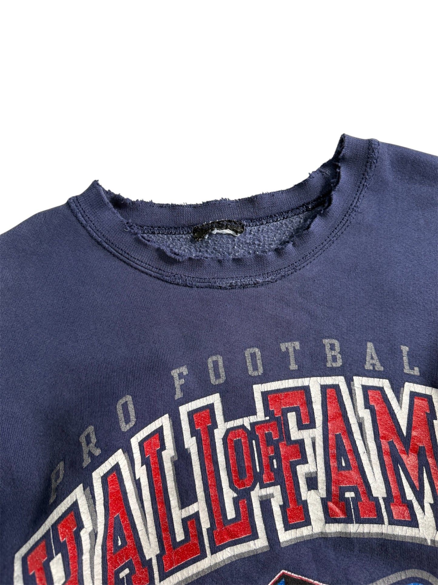 Vintage 1999 Pro Football Hall of Fame Crewneck Sweatshirt Distressed USA