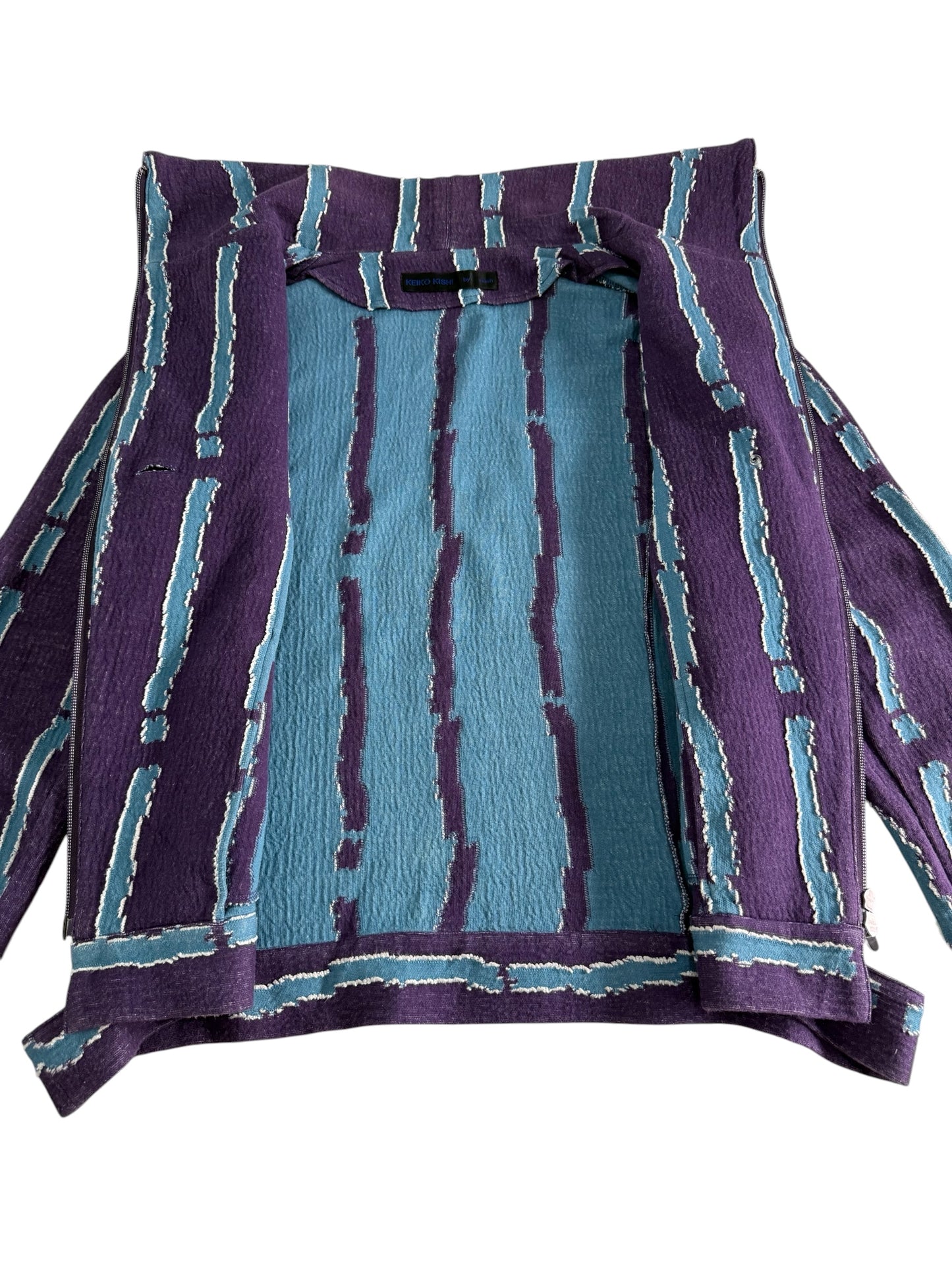 Keiko Kishi by Nosh Abstract Pattern Zip Jacket Made in Japan