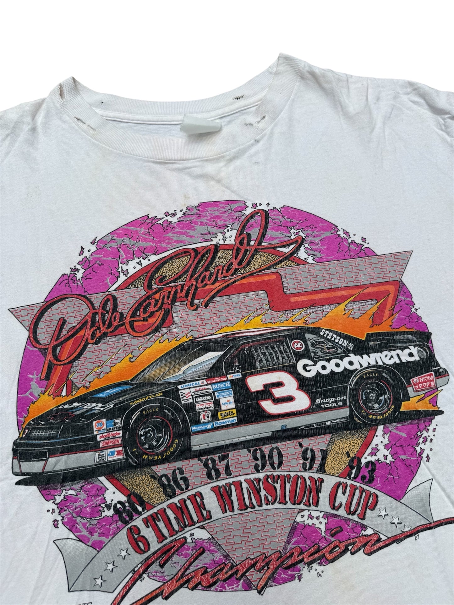1990s Dale Earnhardt NASCAR Winston Cup Champion Tee