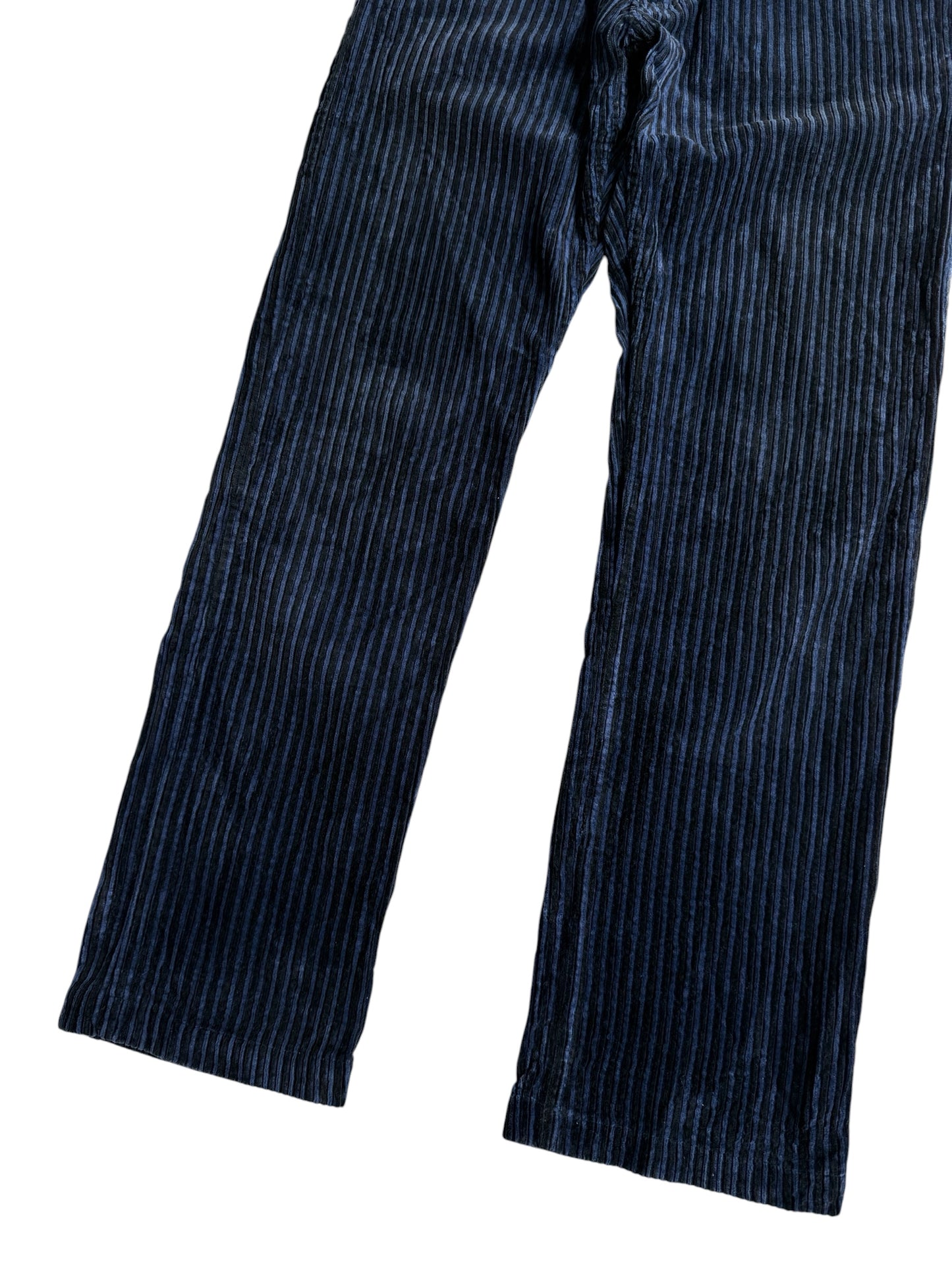BEAMS Blue Stripe Corduroy Pants
