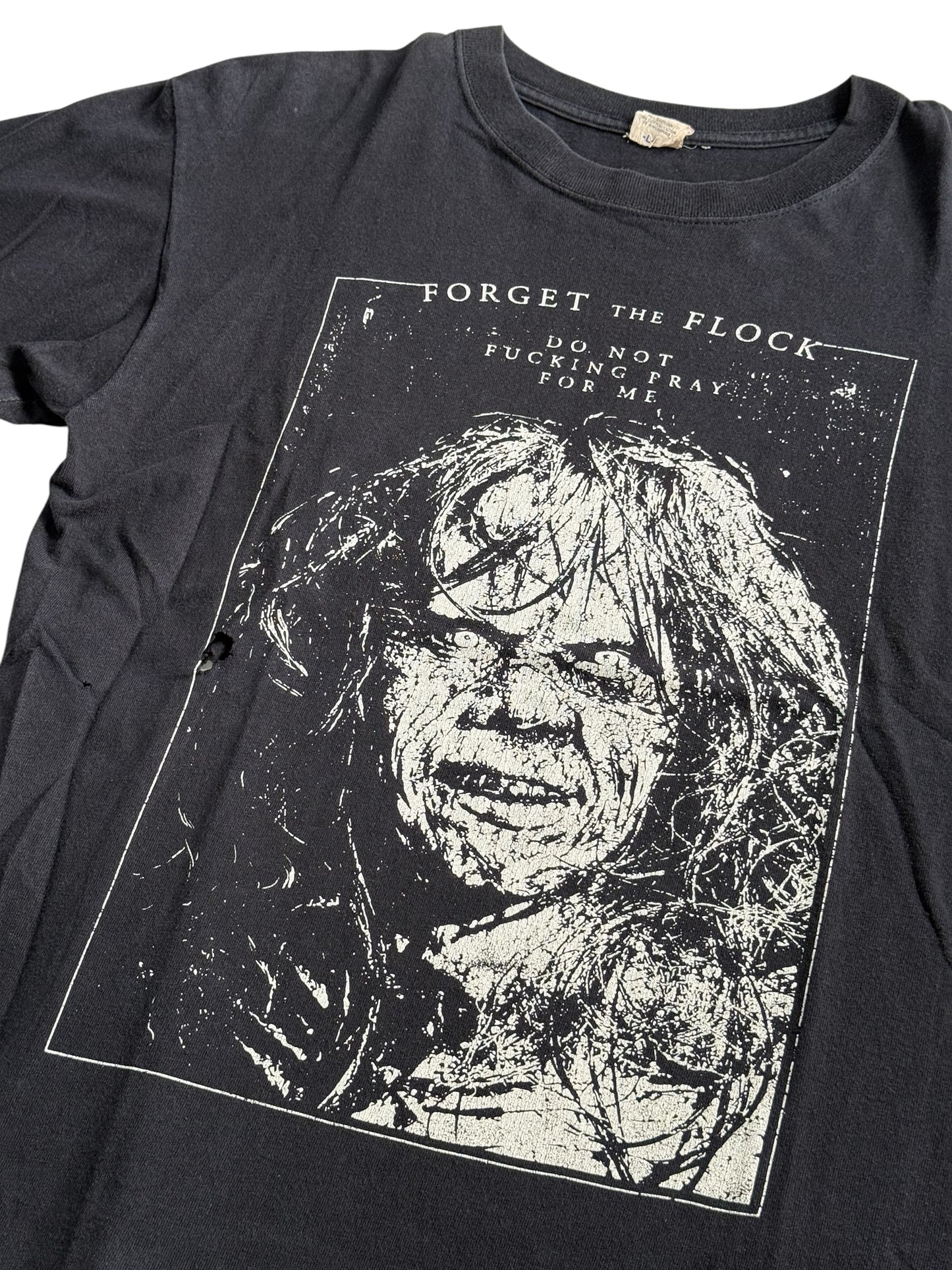 The Exorcist Horror Movie Y2K Tshirt Forget The Flock Graphic