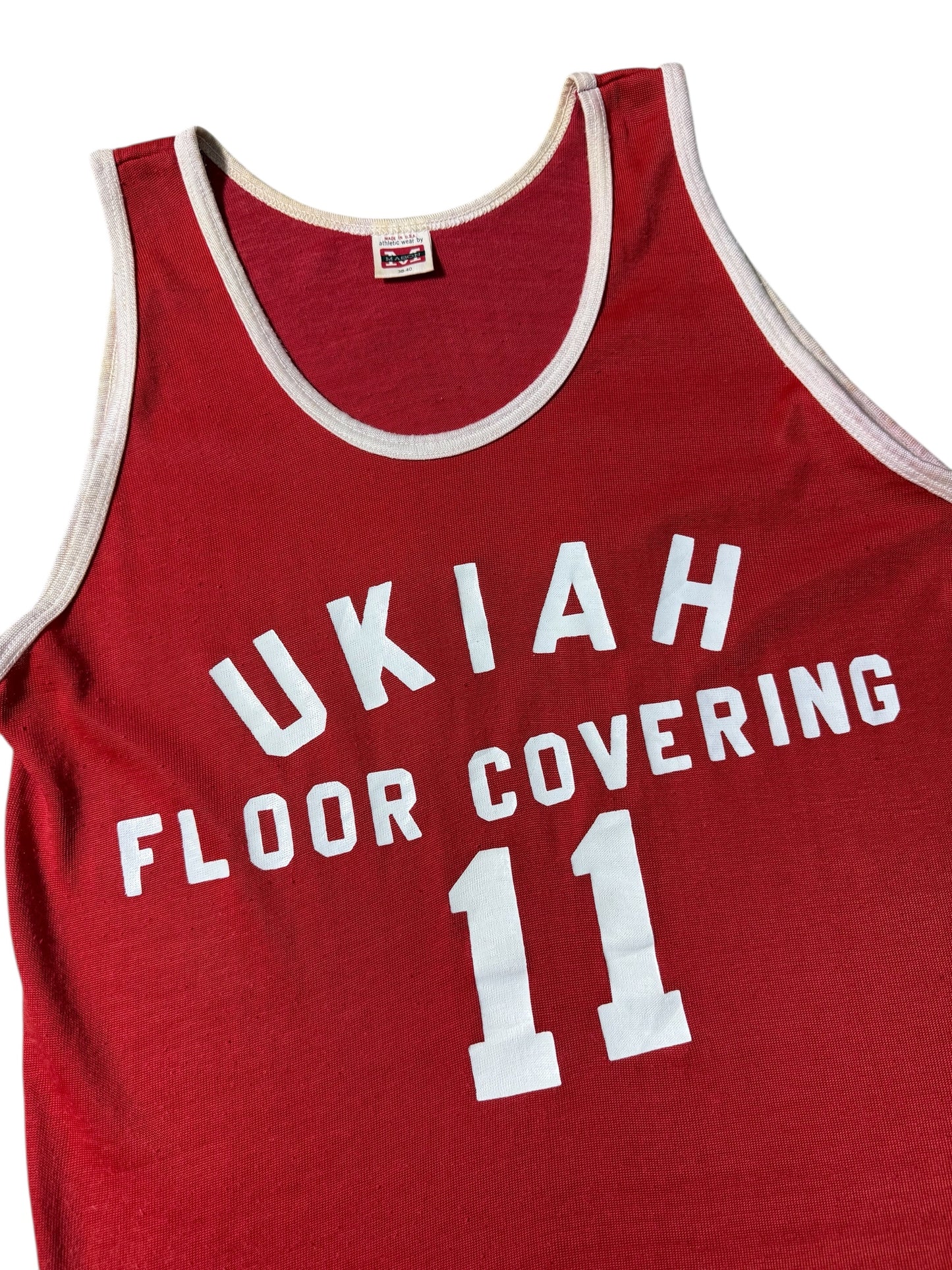 Vintage 1960s Mason Ukiah Floor Covering Basketball Jersey