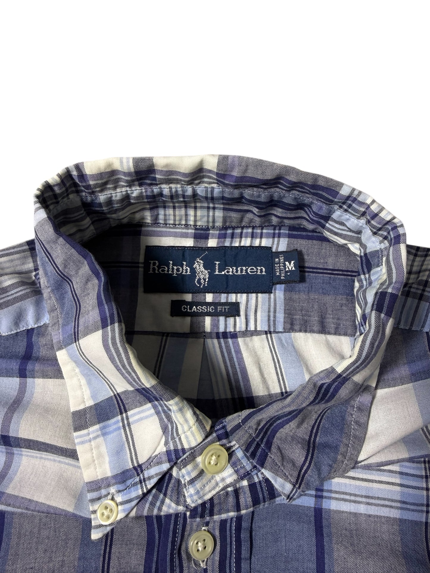 Vintage Ralph Lauren Plaid Button Down Shirt Classic Fit