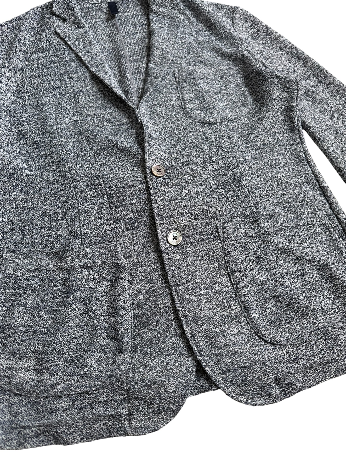 Epoca Uomo Japan Knit Tailored Blazer Grey
