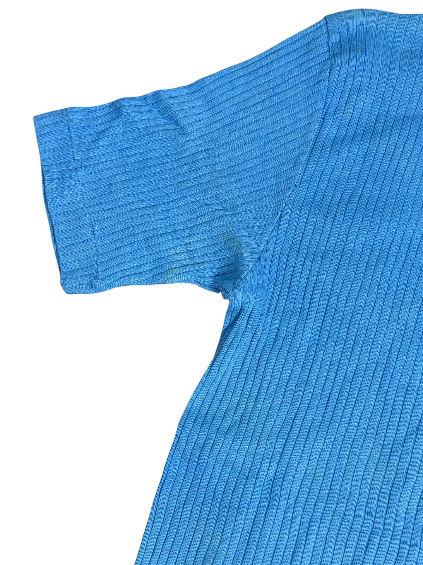 Vintage 1960s Champion Knitwear Chaminade Hawaii Ribbed Tshirt