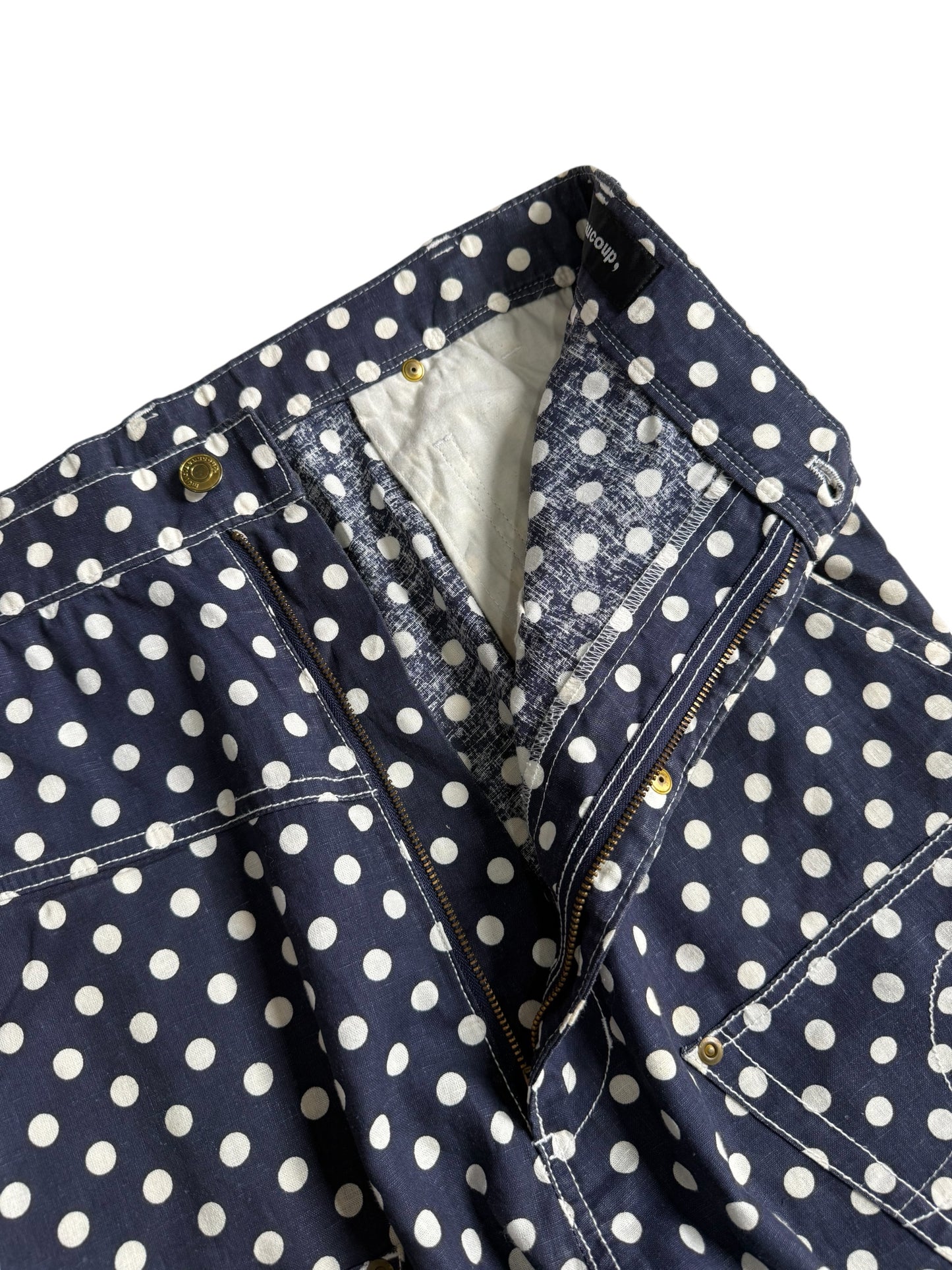 Mercibeaucoup Polka Dot Painter Pants Japanese Designer