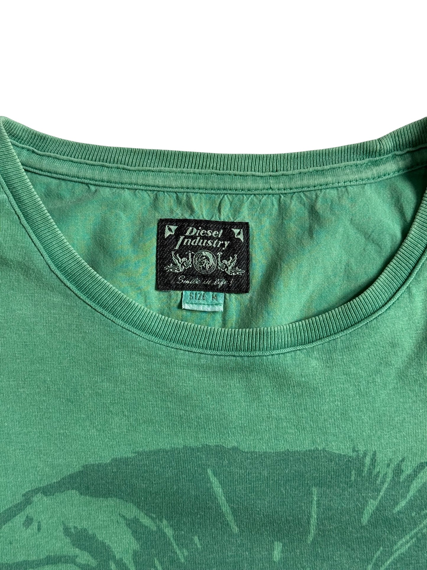 Vintage Y2K Diesel Only The Brave Graphic Tshirt