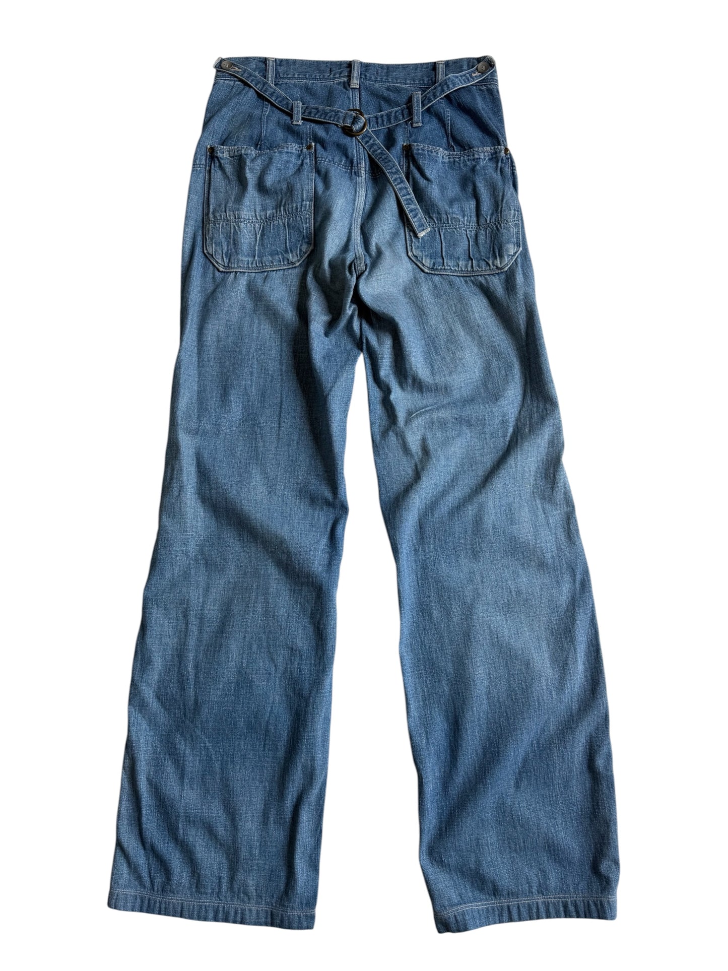 Johnbull Japan Light Wash Utility Denim Pants Workwear Carpenter Jeans