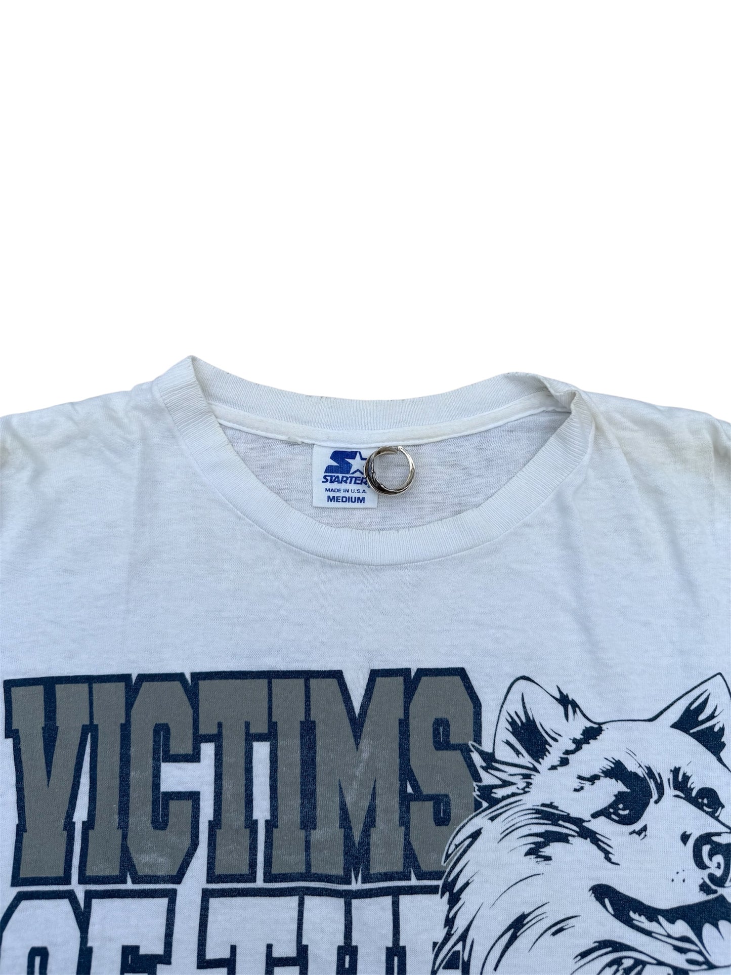 Vintage Victims of the Huskies Starter Tshirt 90s College Sports Graphic