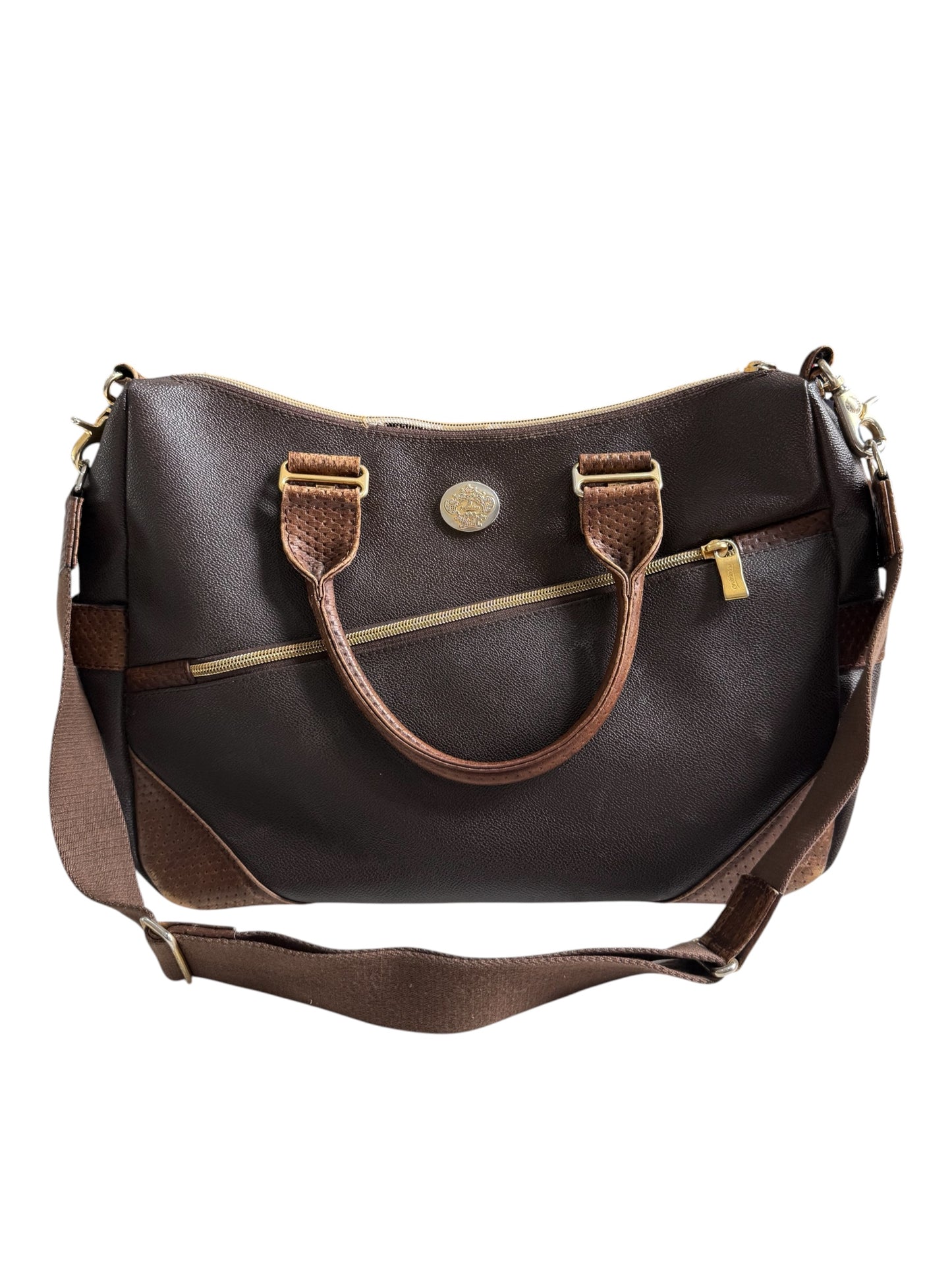 Orobianco Italy Brown Leather Tote Shoulder Bag