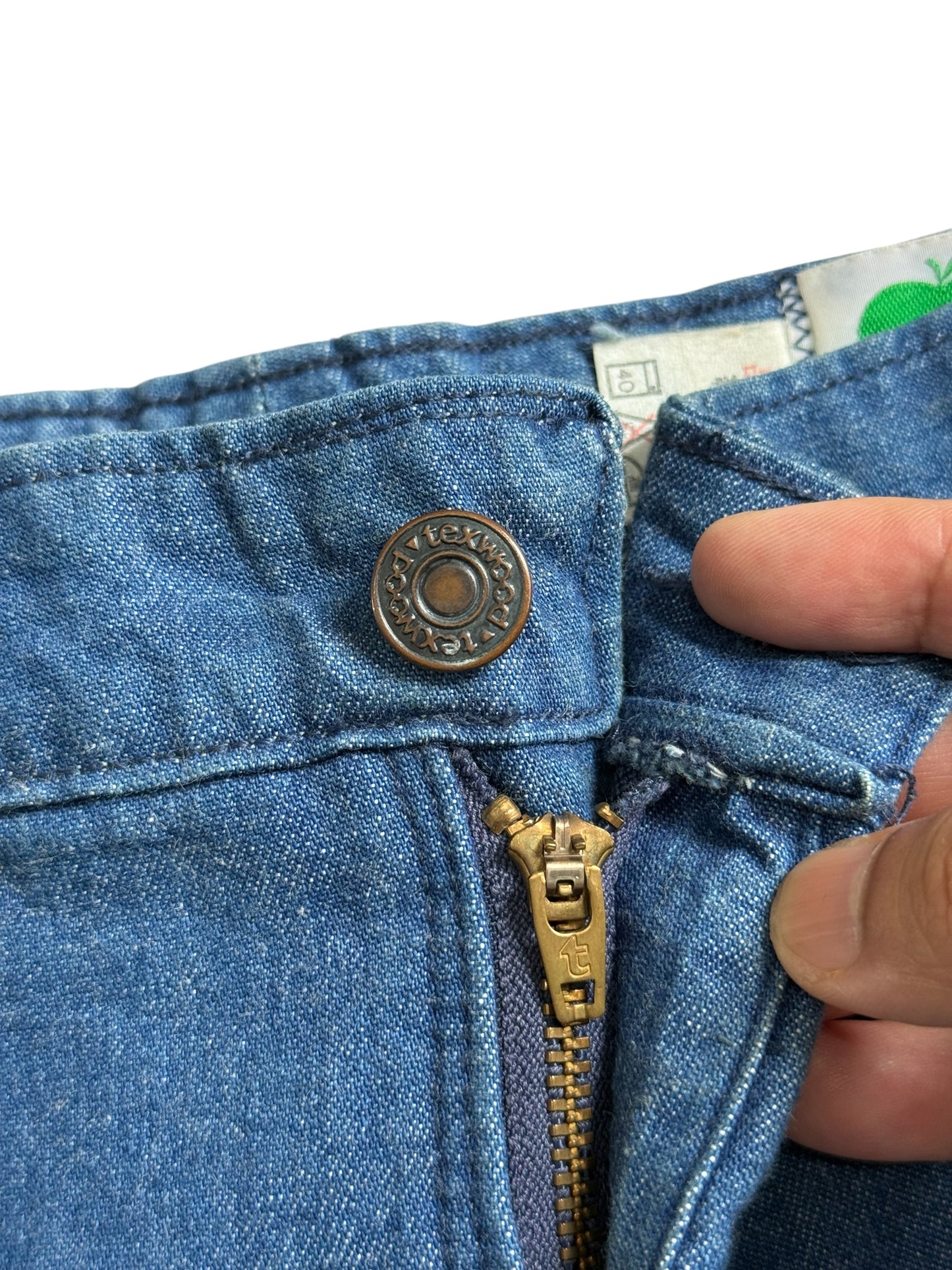Vintage 1980s Miss Texwood High Waist Flare Denim Jeans