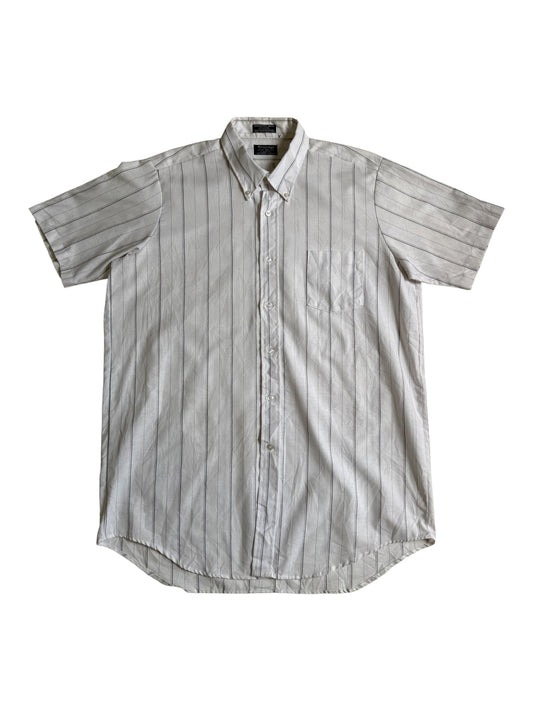 Vintage Sovereign Permanent Press Button Down Shirt Made In Usa