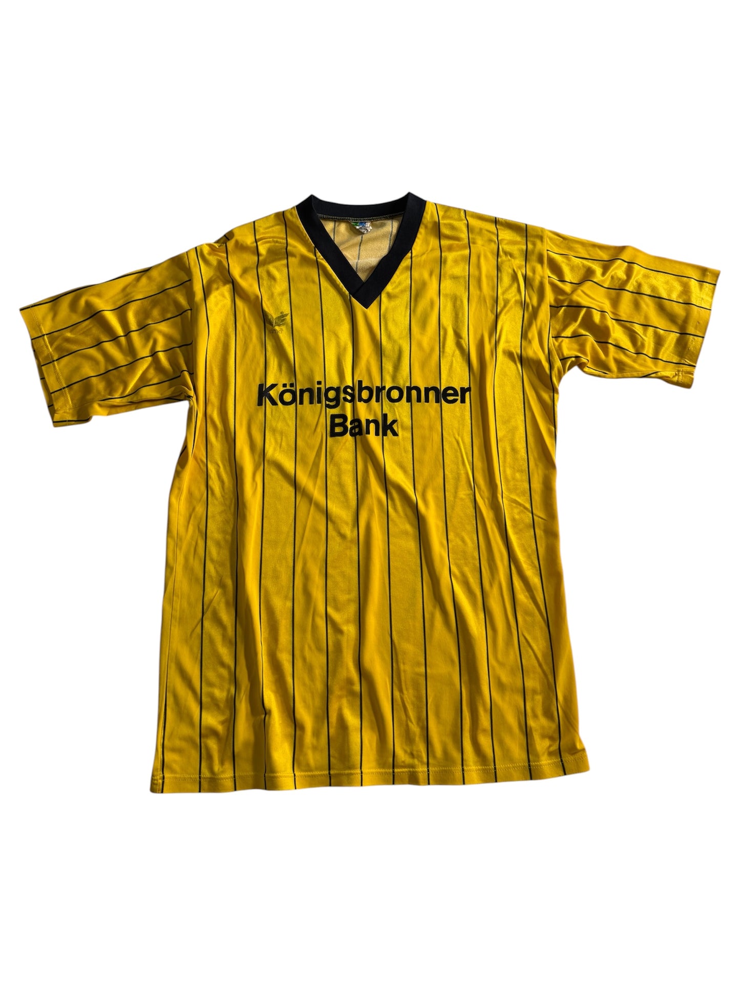 Vintage Erima West Germany Football Jersey Königsbronner Bank