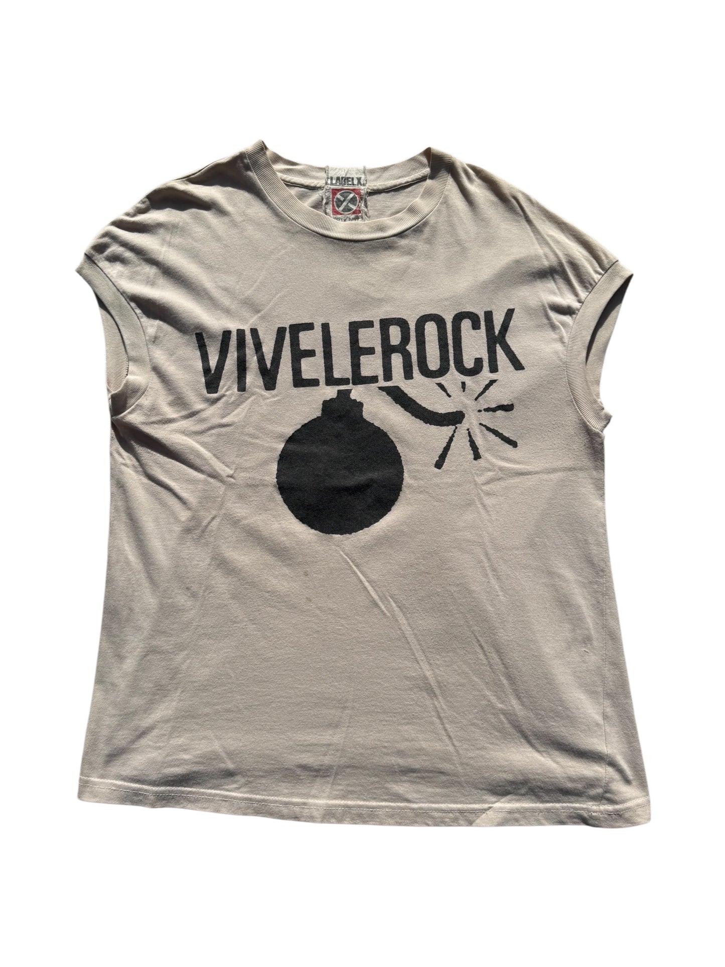 Rare Vintage Label X “Vive Le Rock” Punk Tee UK Independent