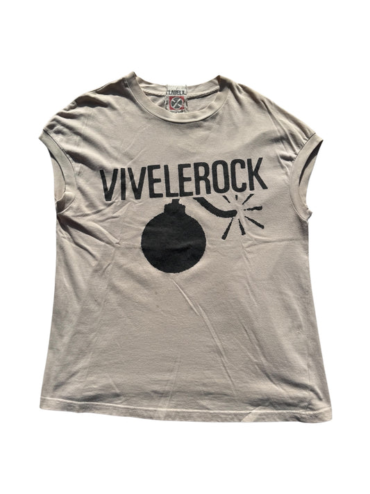 Rare Vintage Label X “Vive Le Rock” Punk Tee UK Independent