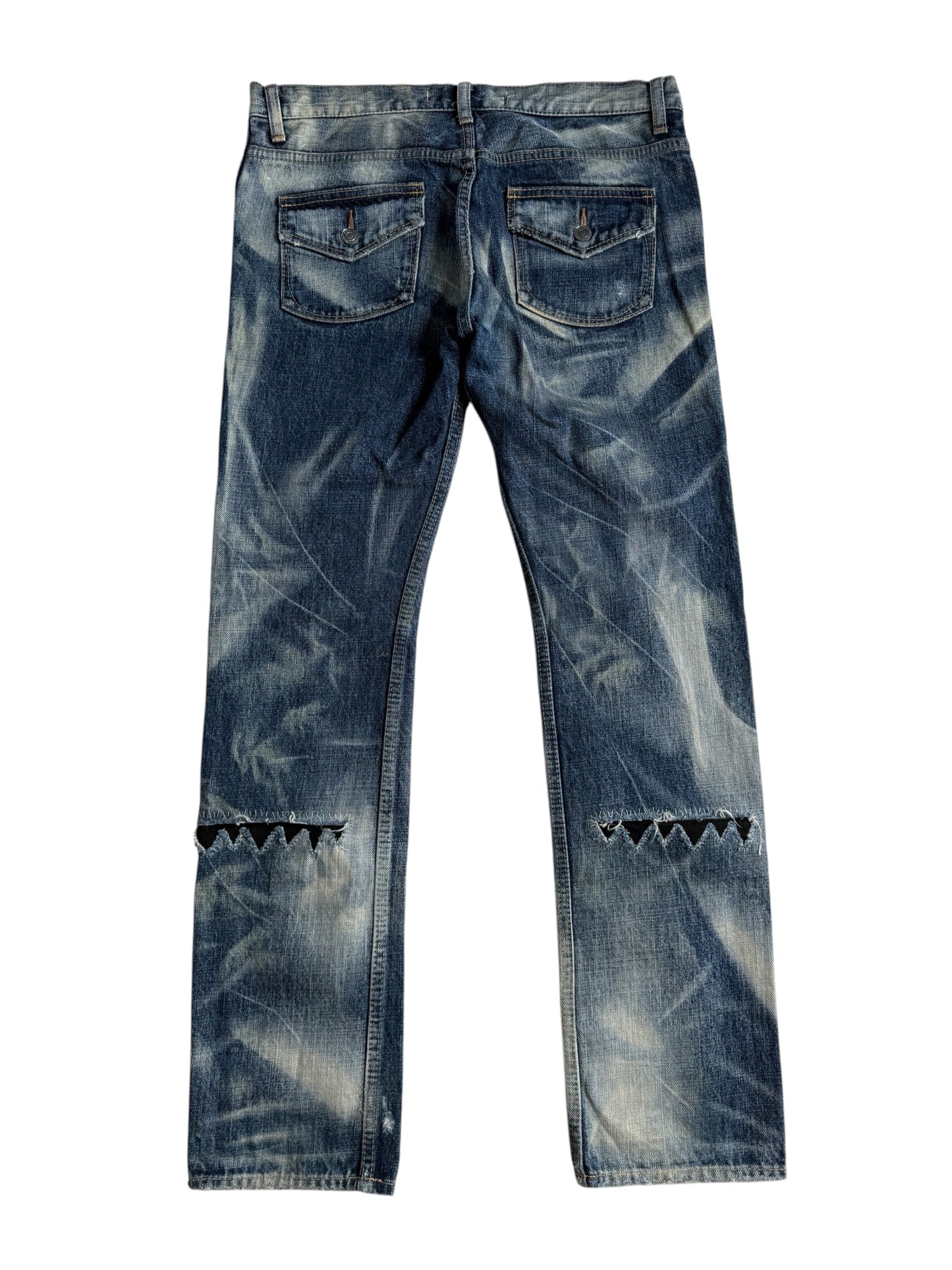 Vintage RNA Inc. Alternative Distressed Reworked Denim Jeans
