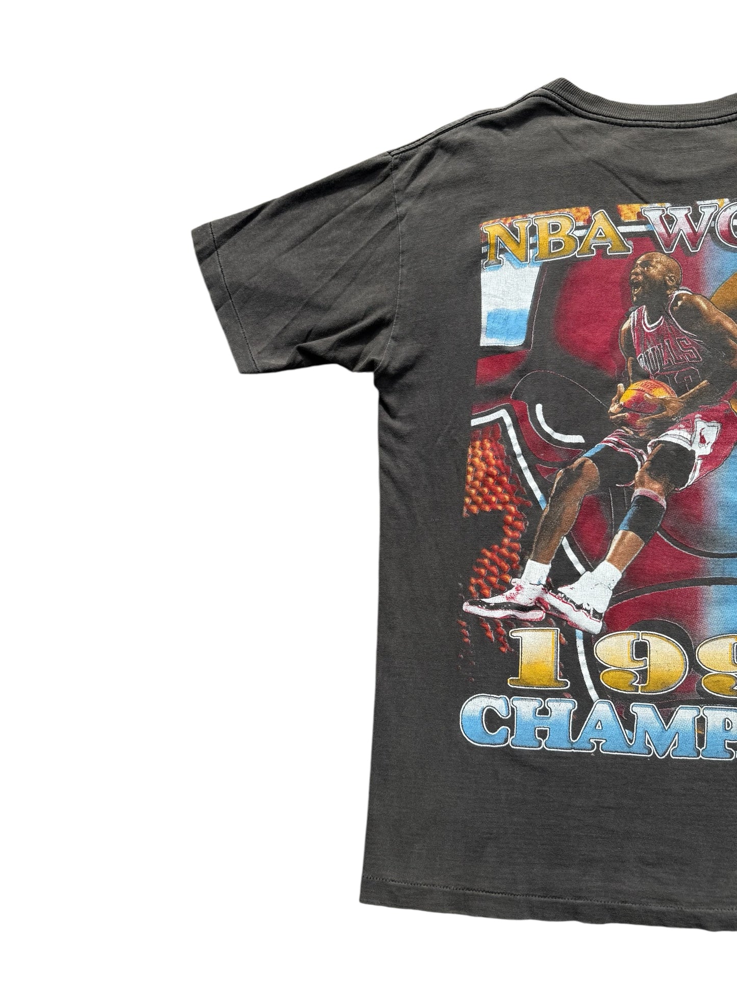 Very Rare Vintage 90s Chicago Bulls 1996 Champions Tee Jordan Pippen Rodman