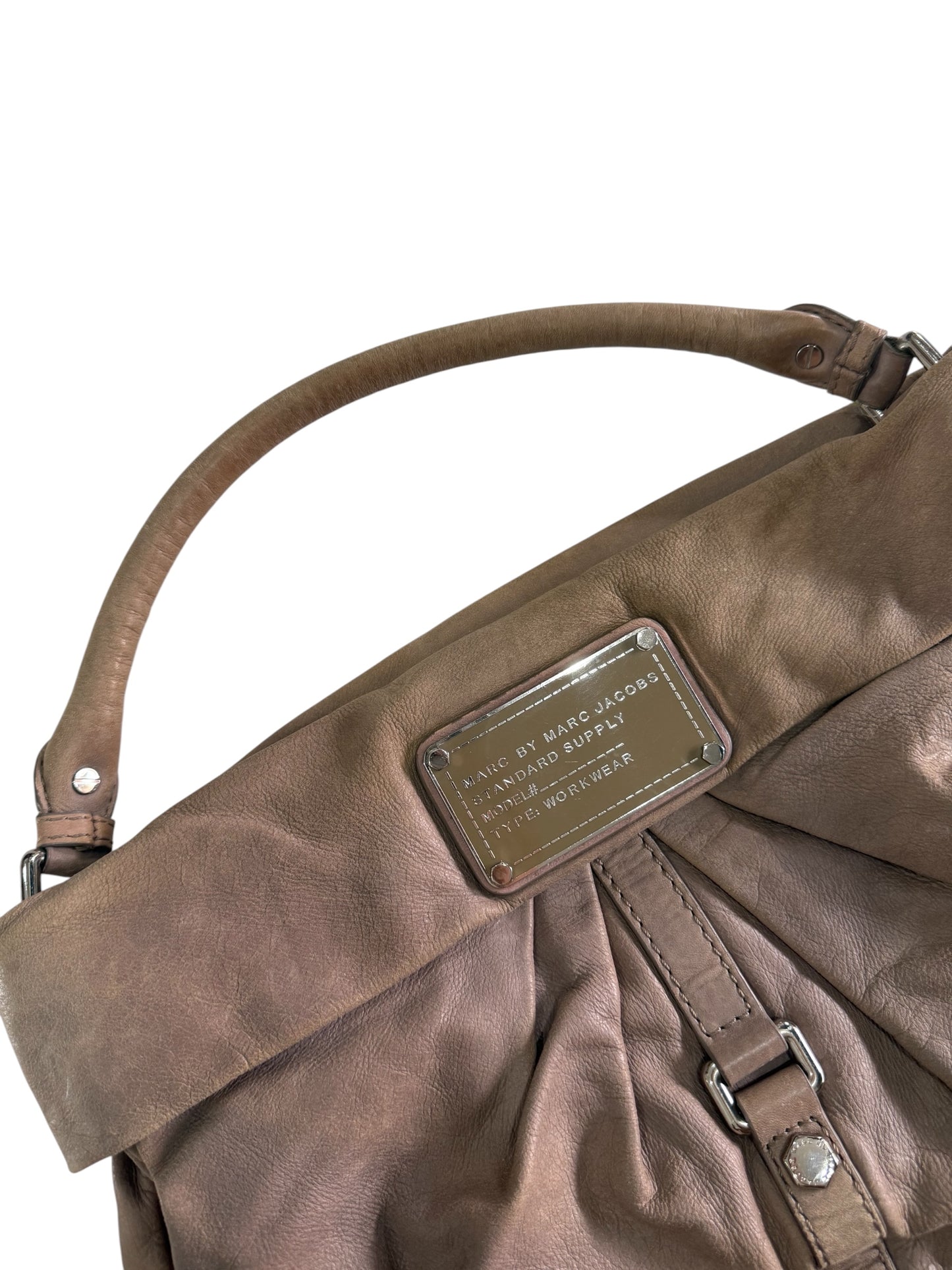 Marc by Marc Jacobs Type Workwear Leather Hobo Bag