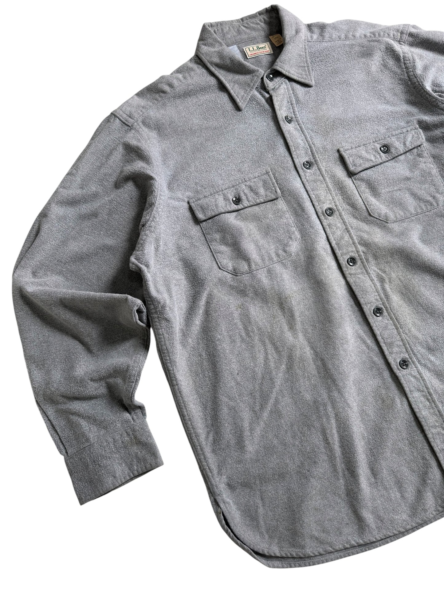Vintage 80s-90s LL Bean Chamois Cloth Shirt Made in USA