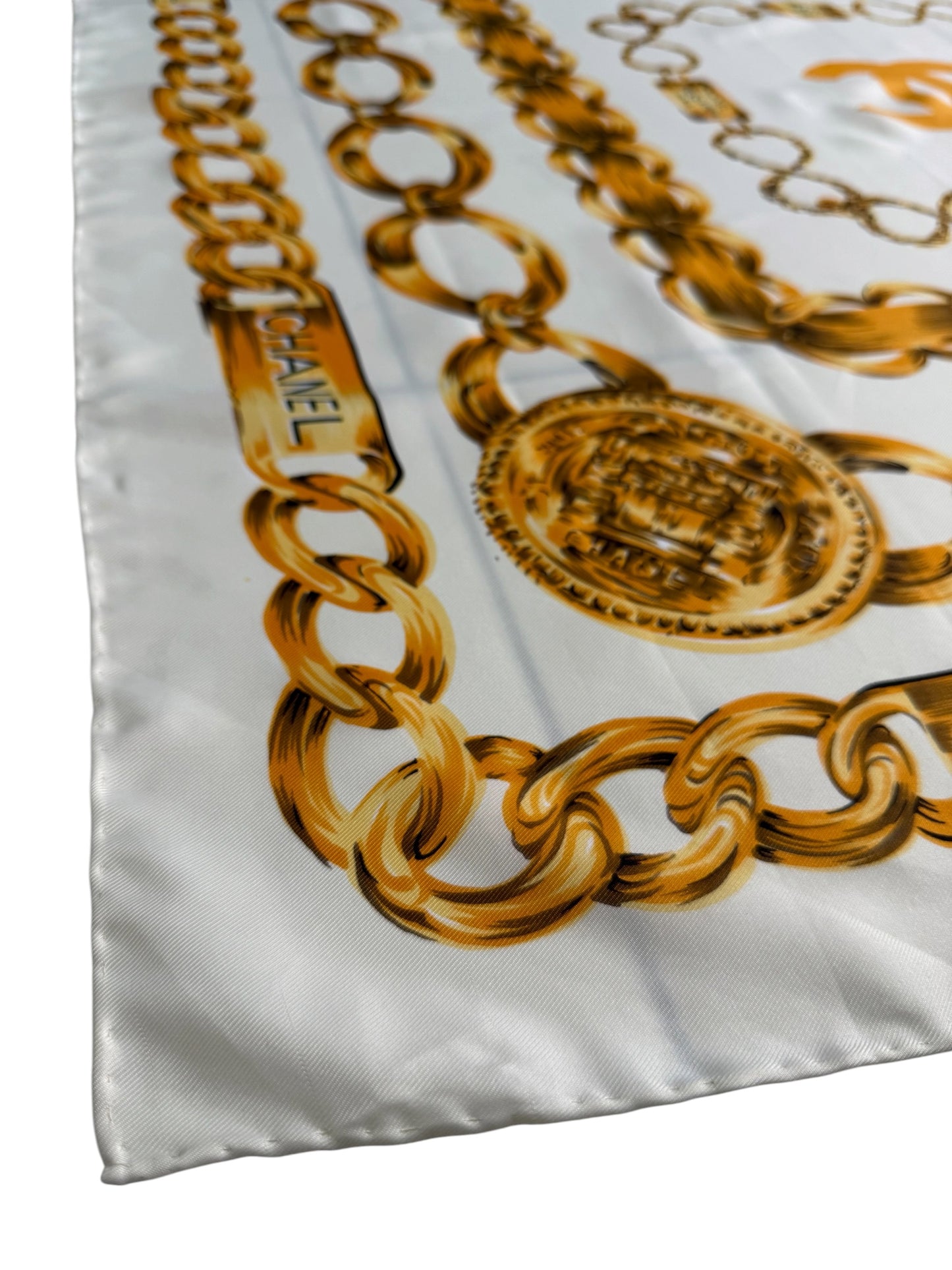 Vintage Chanel Chain Motif Scarf