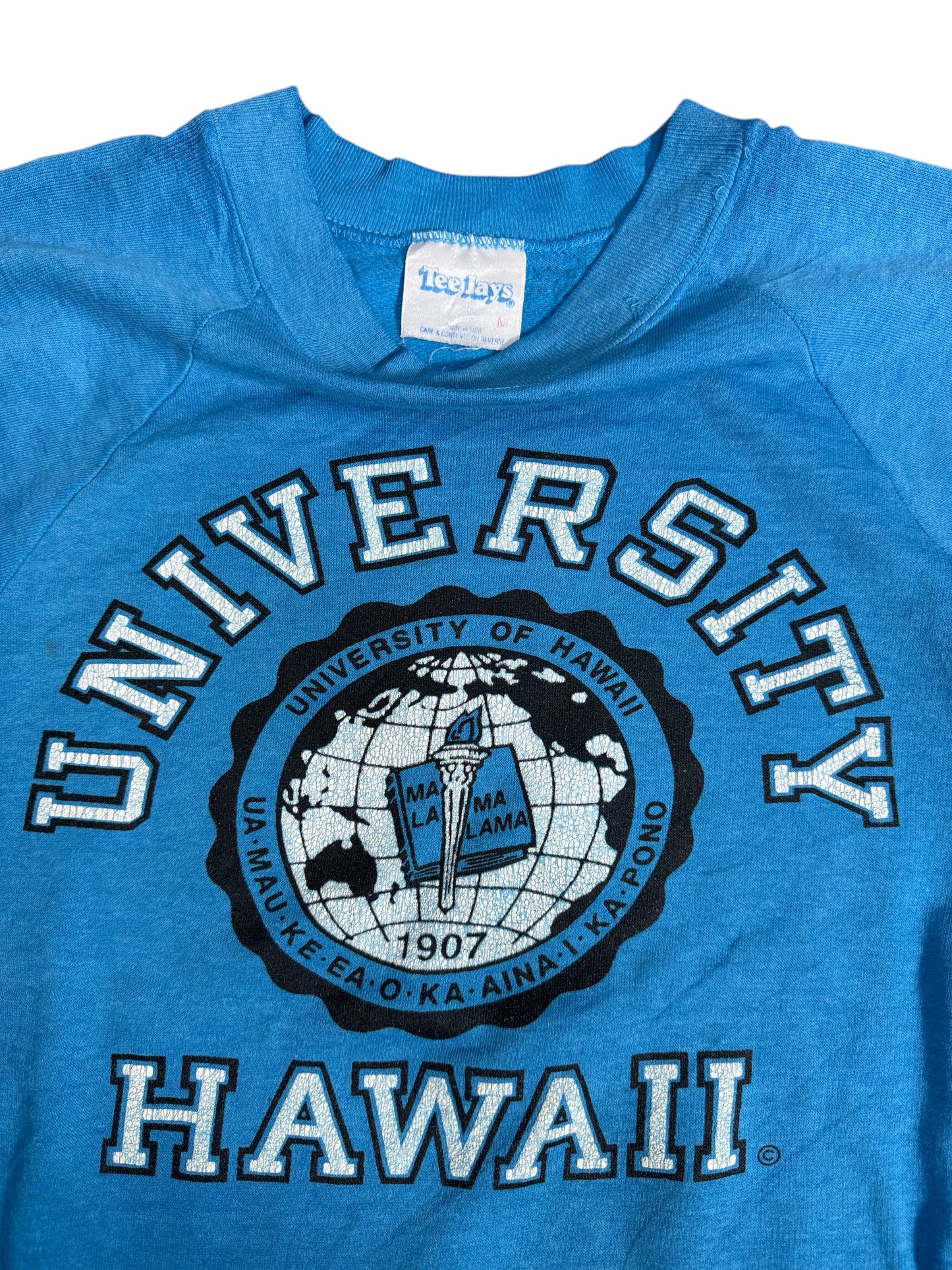 Vintage 1980s University of Hawaii Raglan Sweatshirt