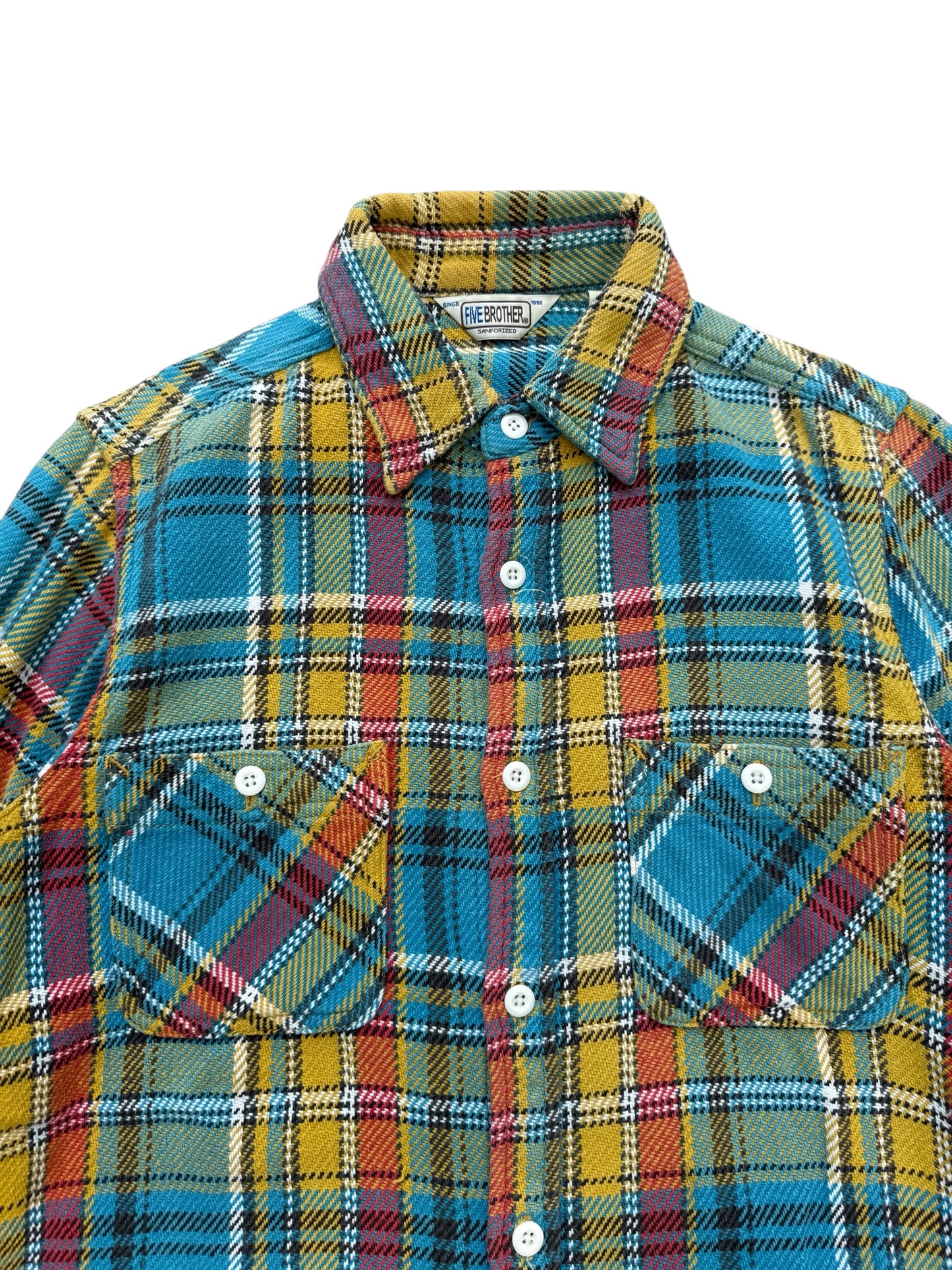 Vintage 1970s Five Brother Union Made Flannel Shirt