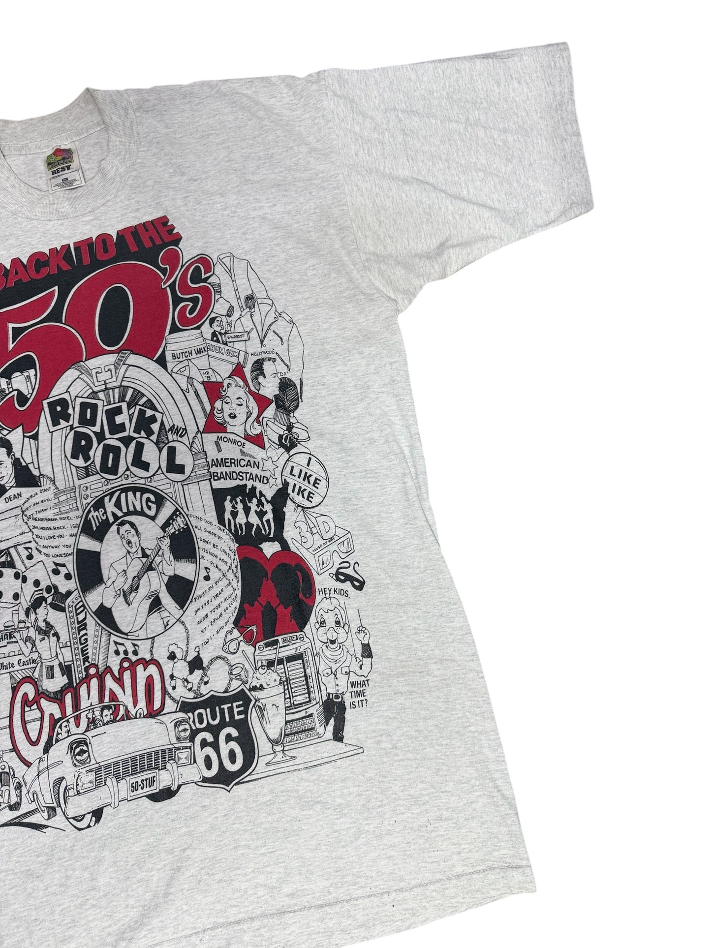 Vintage Back to the 50s Rock n Roll Graphic Tshirt 1990s