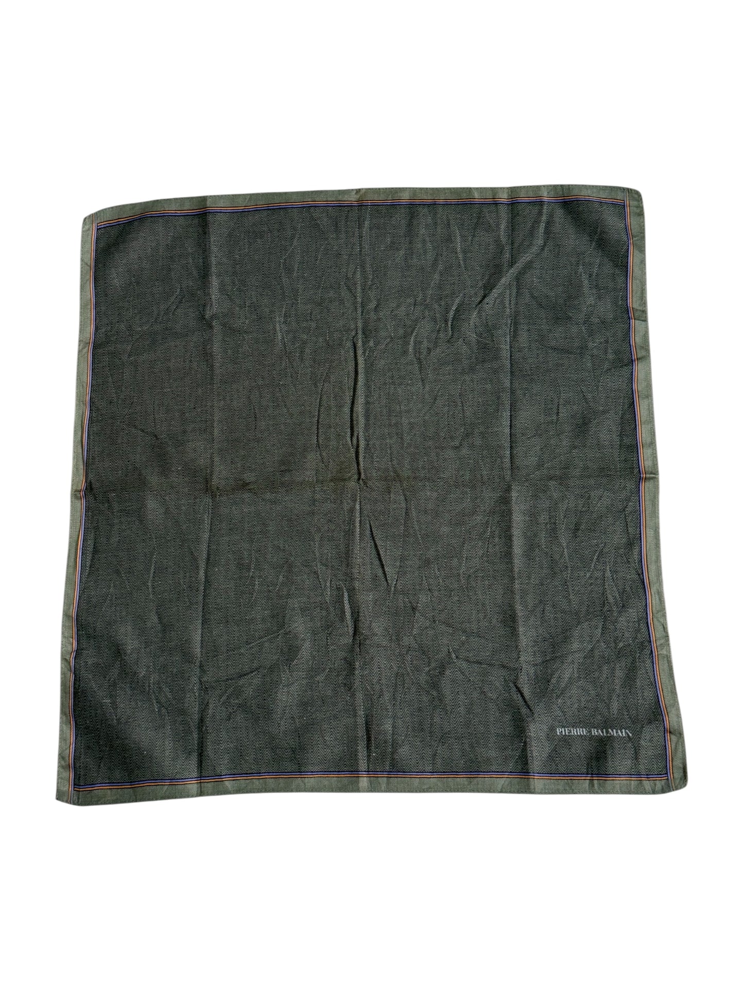 Designer Handkerchief Lot of 3 Burberry Pierre Balmain Dunhill Pocket Square