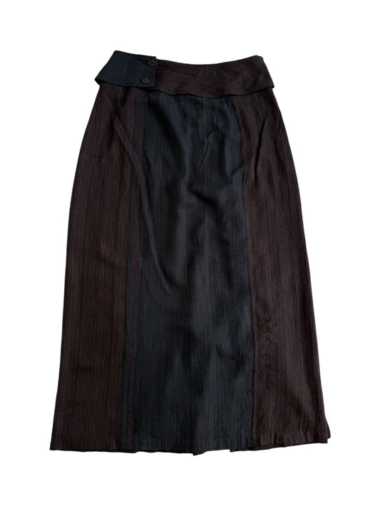 Jurgen Lehl Silk Cotton Panel Skirt Japanese Designer