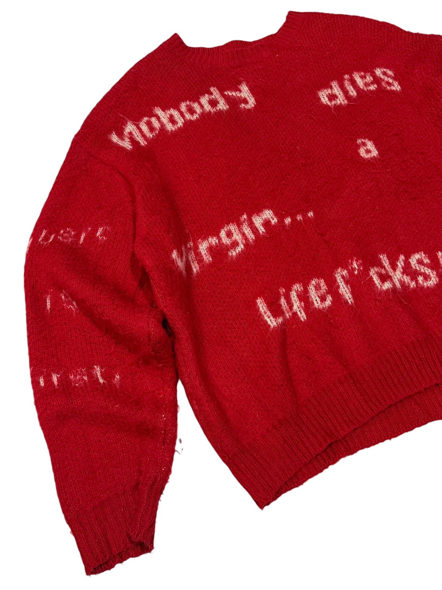 Ciaopanic Kurt Cobain Quote Sweater Red Nirvana Life Fucks Us All