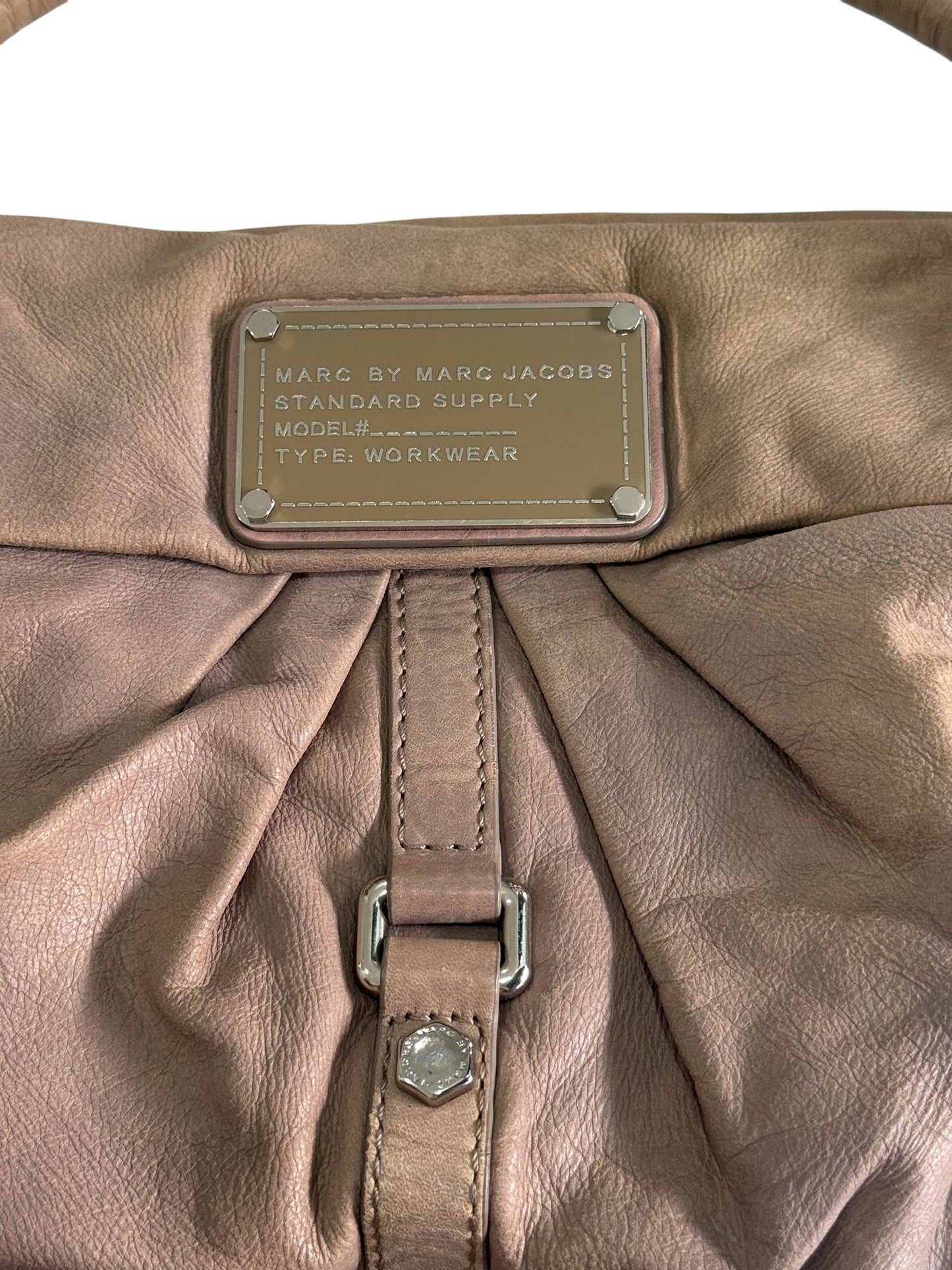 Marc by Marc Jacobs Type Workwear Leather Hobo Bag