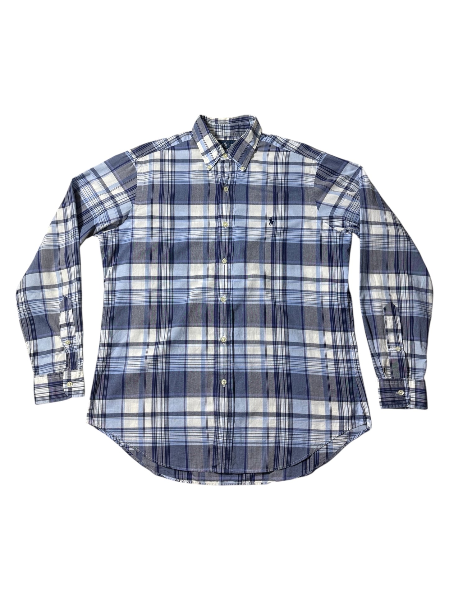 Vintage Ralph Lauren Plaid Button Down Shirt Classic Fit