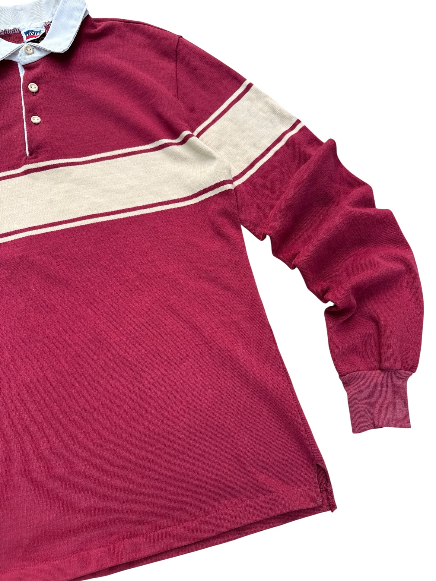 Vintage 1980s-90s Levi’s Rugby Shirt Two-Tone Stripe