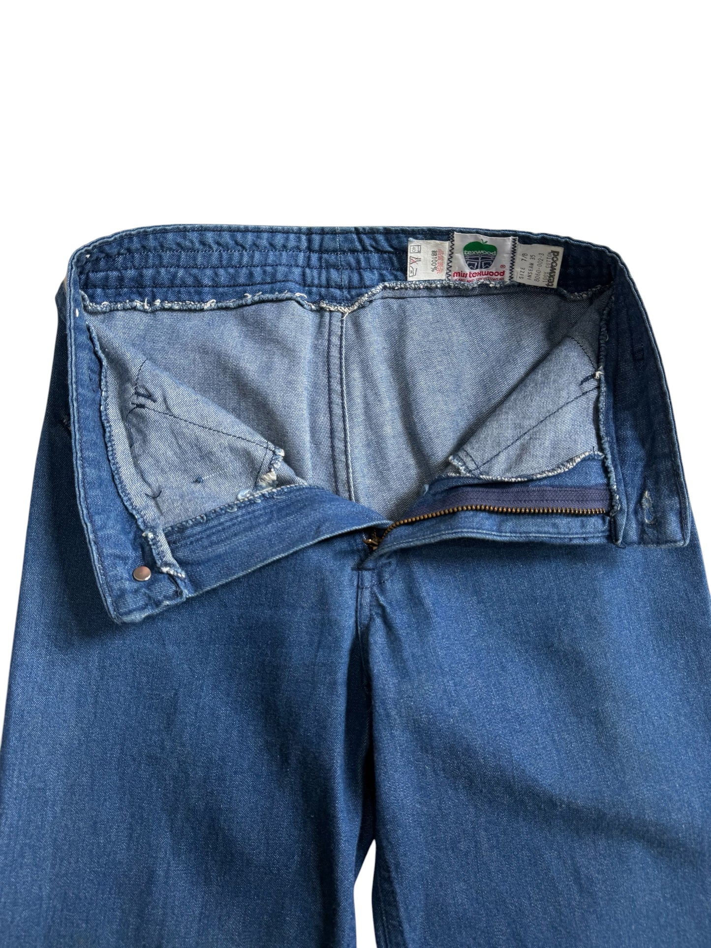 Vintage 1980s Miss Texwood High Waist Flare Denim Jeans