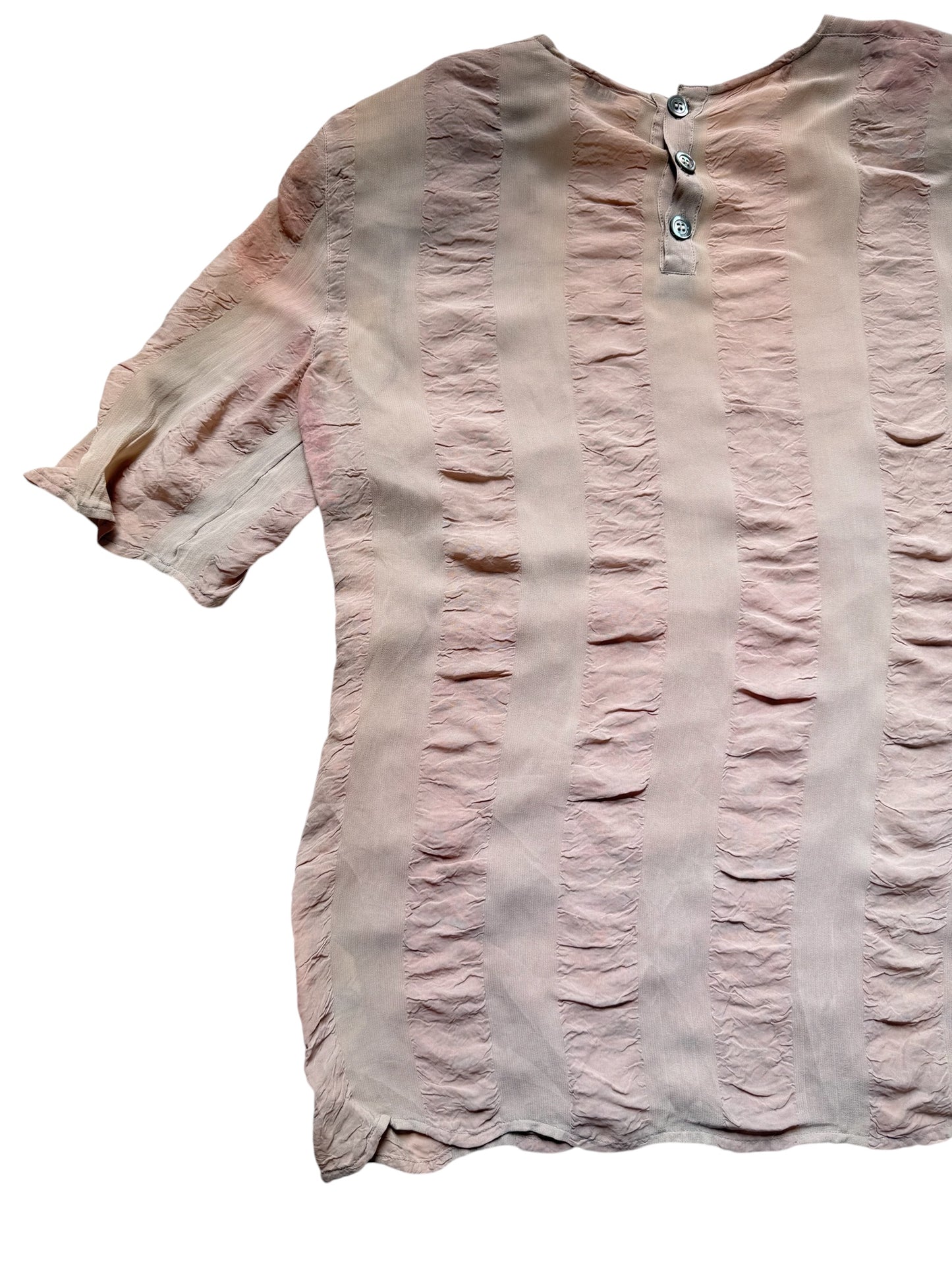 Vintage 1980s-90s MANI by Giorgio Armani Textured Rayon Blouse