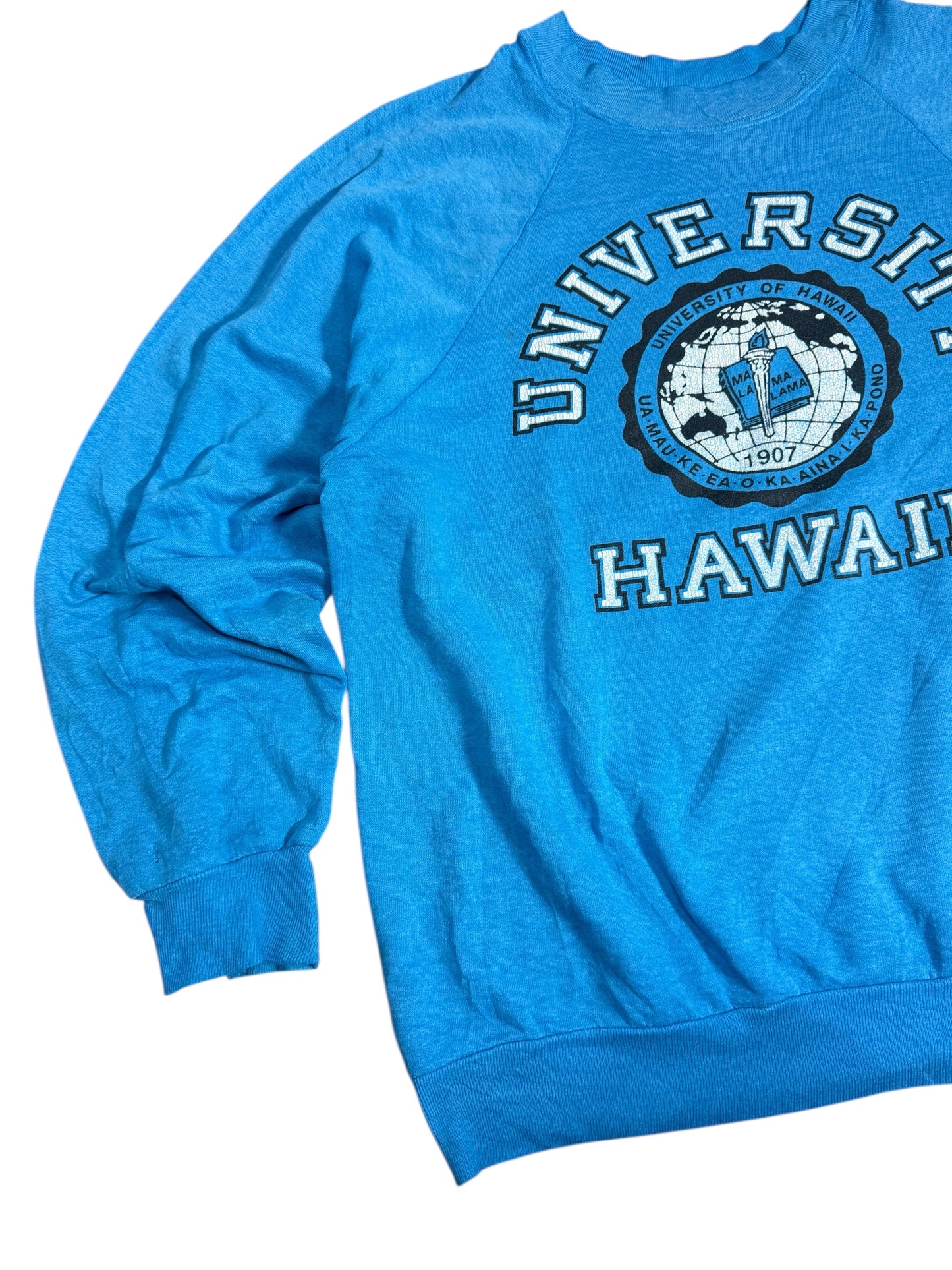 Vintage 1980s University of Hawaii Raglan Sweatshirt