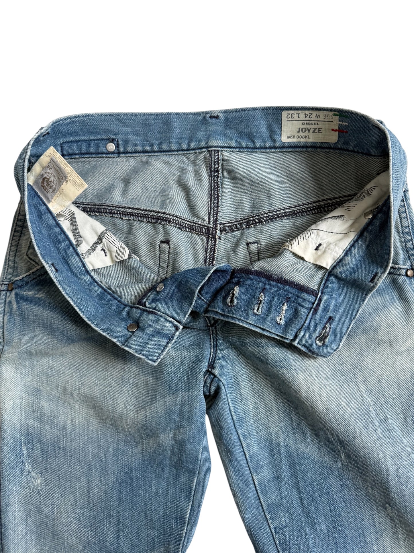 Vintage Y2K Diesel Joyze Button Fly Denim Jeans Made in Italy