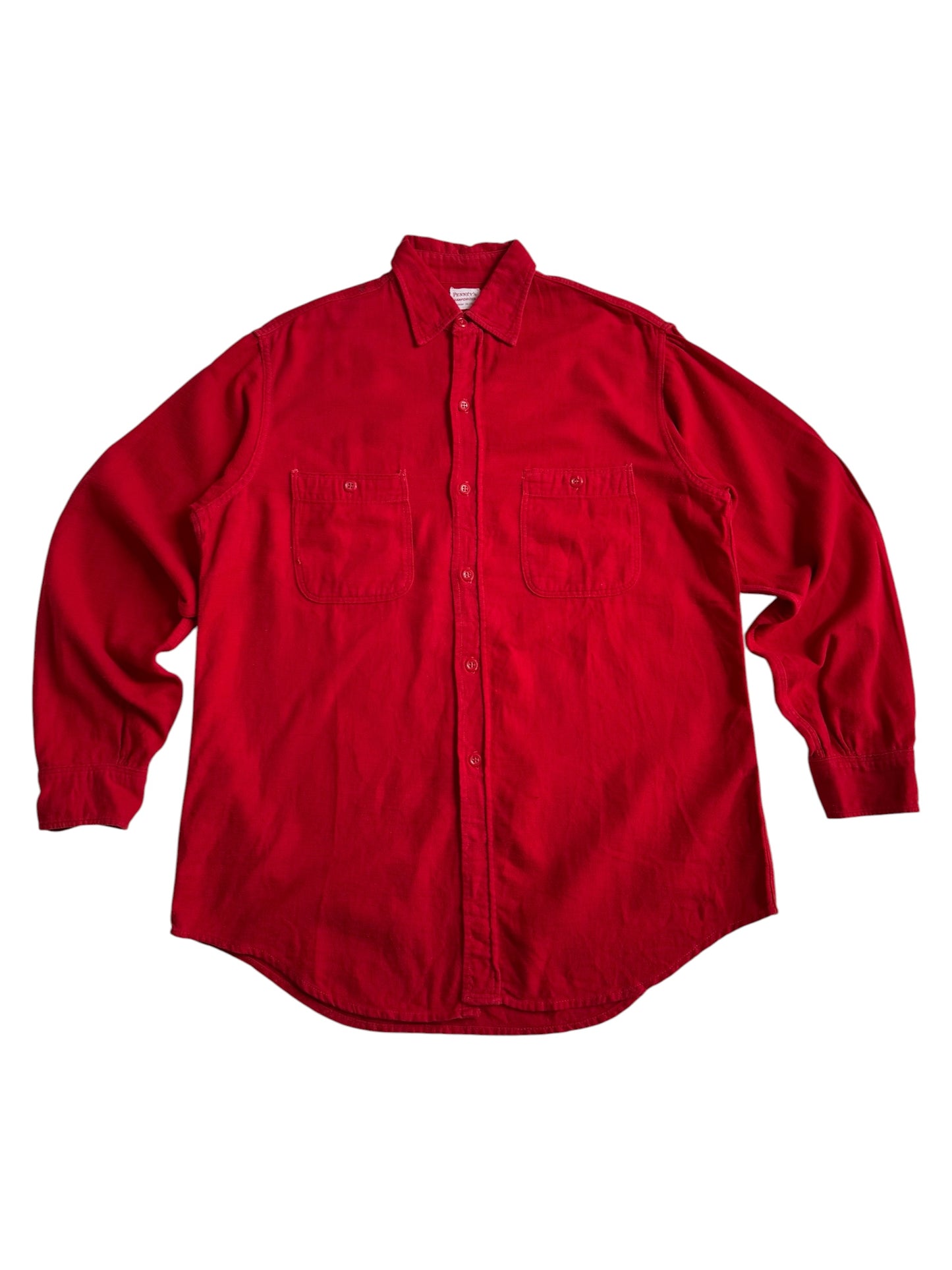 Vintage 1950s Penney’s Sanforized Red Work Shirt