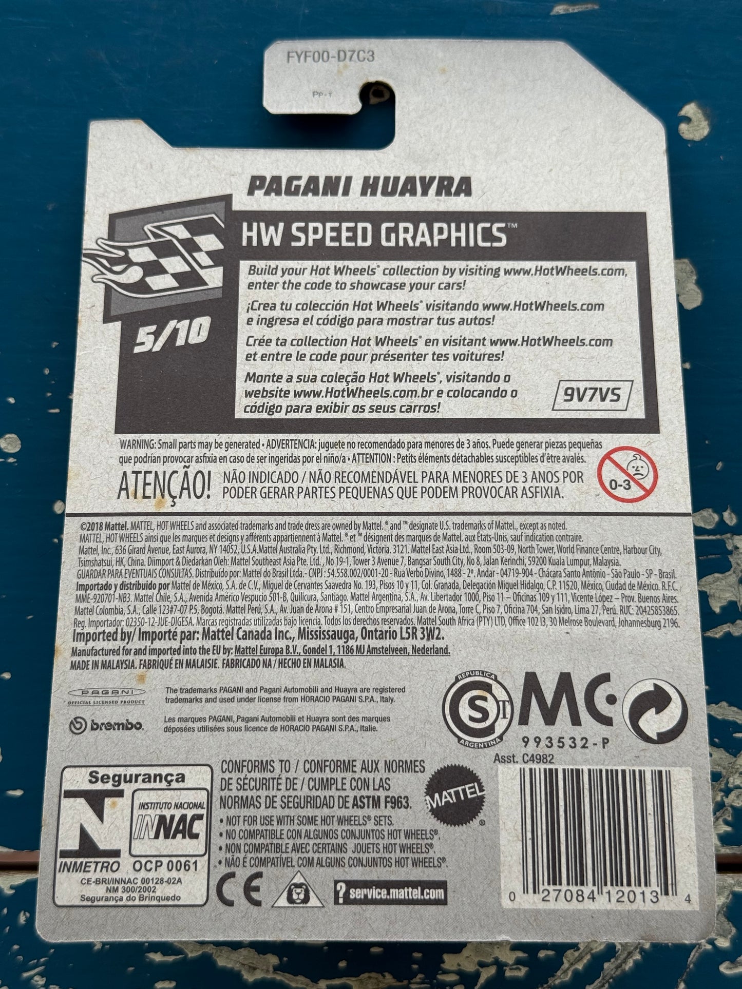 Hot Wheels Pagani Huayra