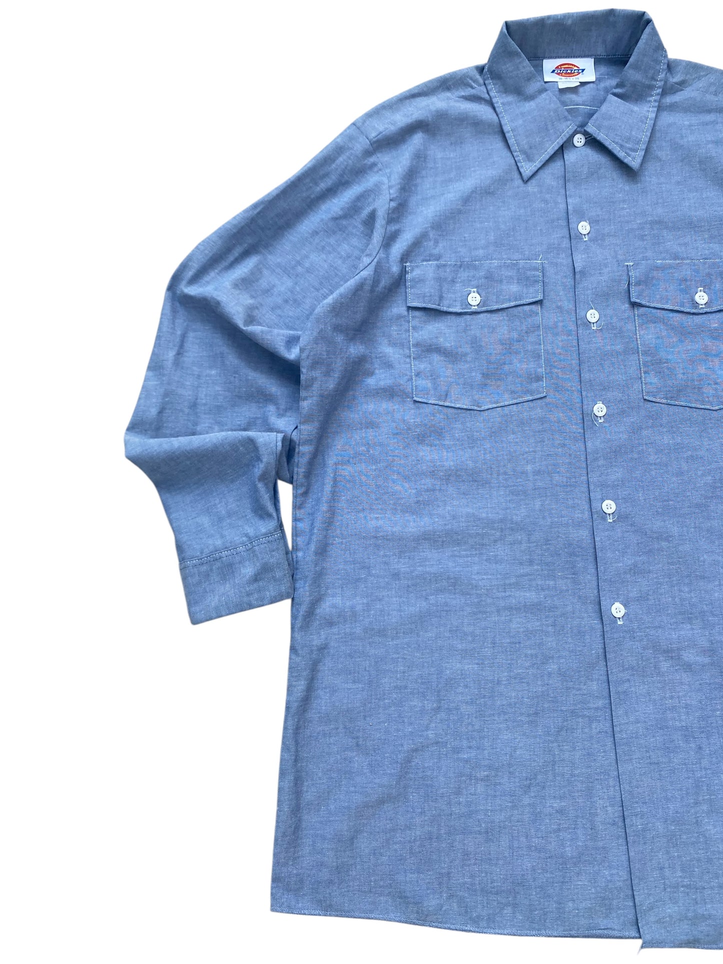 Vintage 1980s-90s Dickies Chambray Work Shirt
