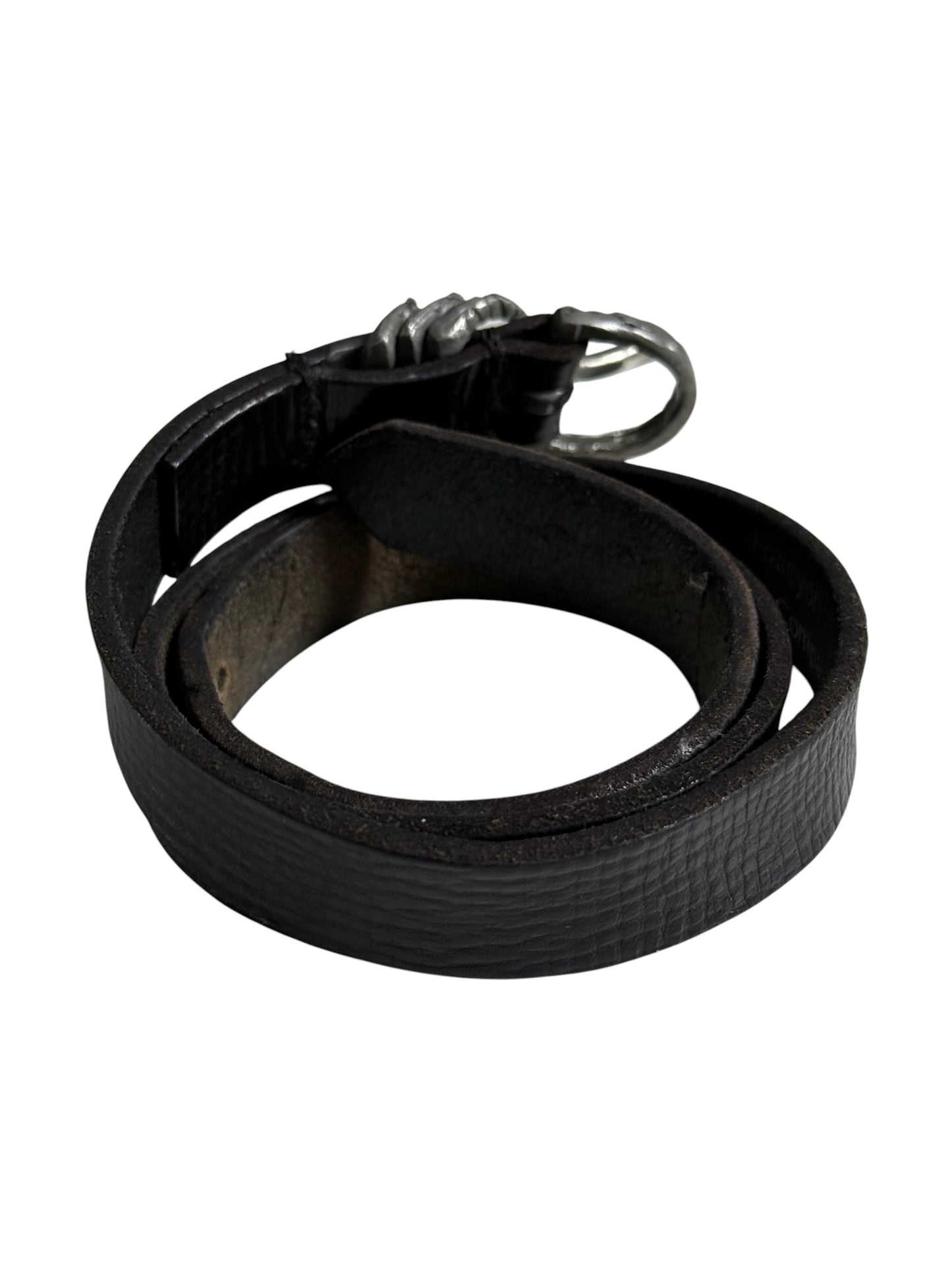 Vintage Halcyon Belt Company England Triple Keeper Leather Belt