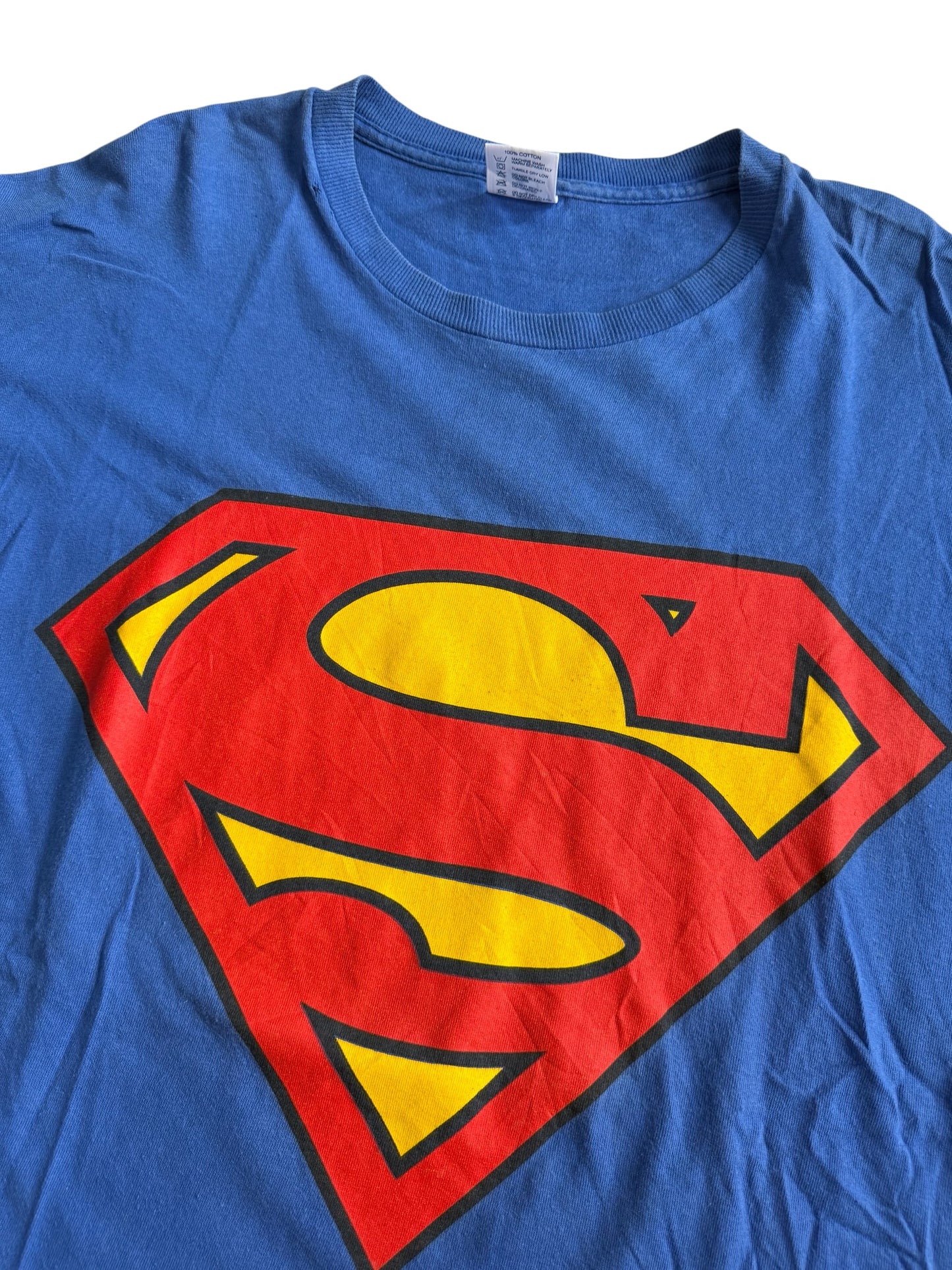Vintage Superman Logo Tshirt DC Comics Superhero