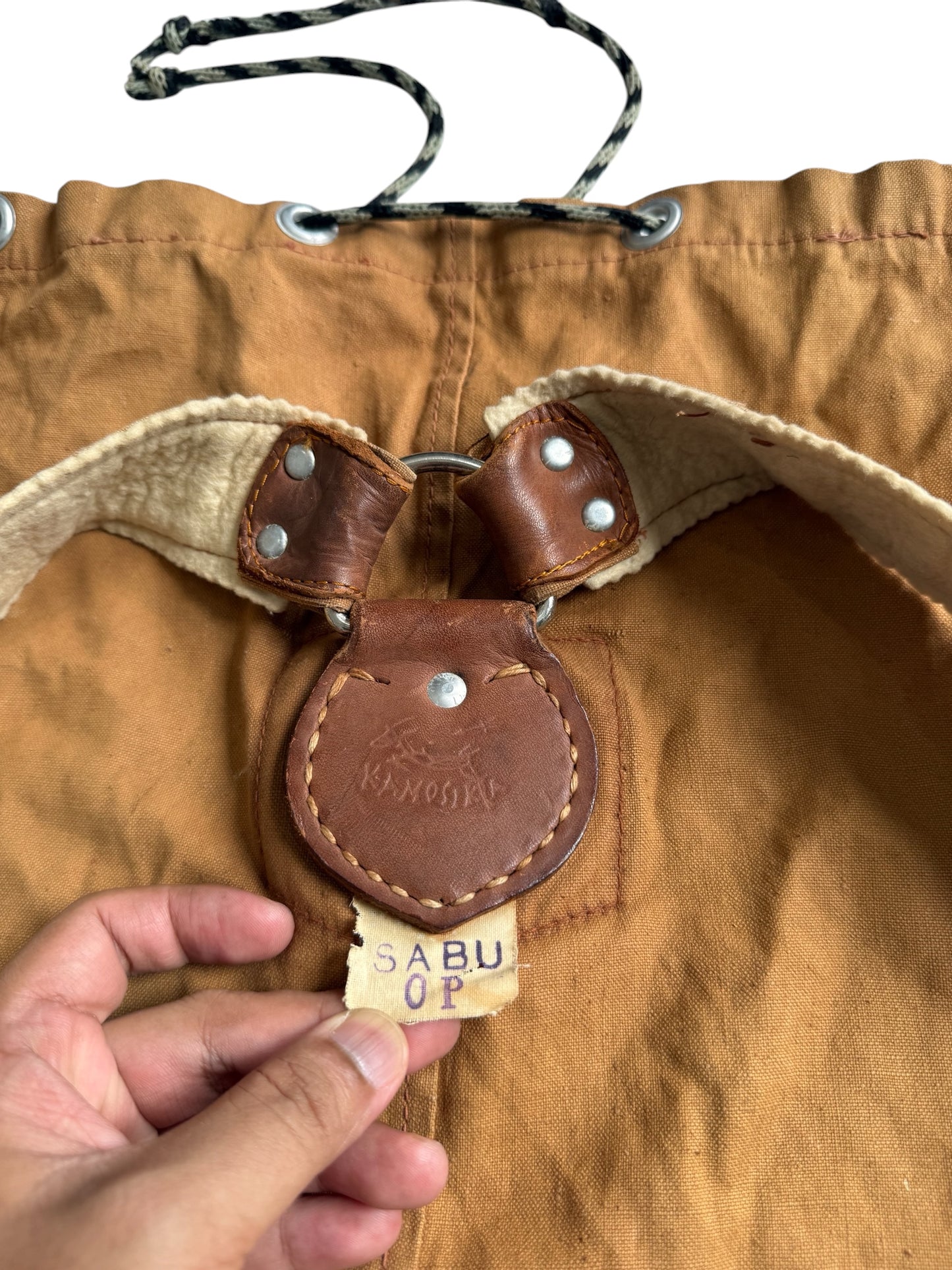 Vintage Kamosika Rucksack Drawstring Bag