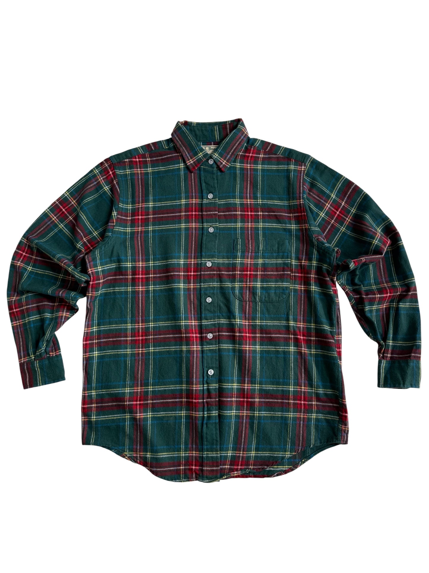 Vintage LL Bean Made in USA Plaid Flannel Shirt