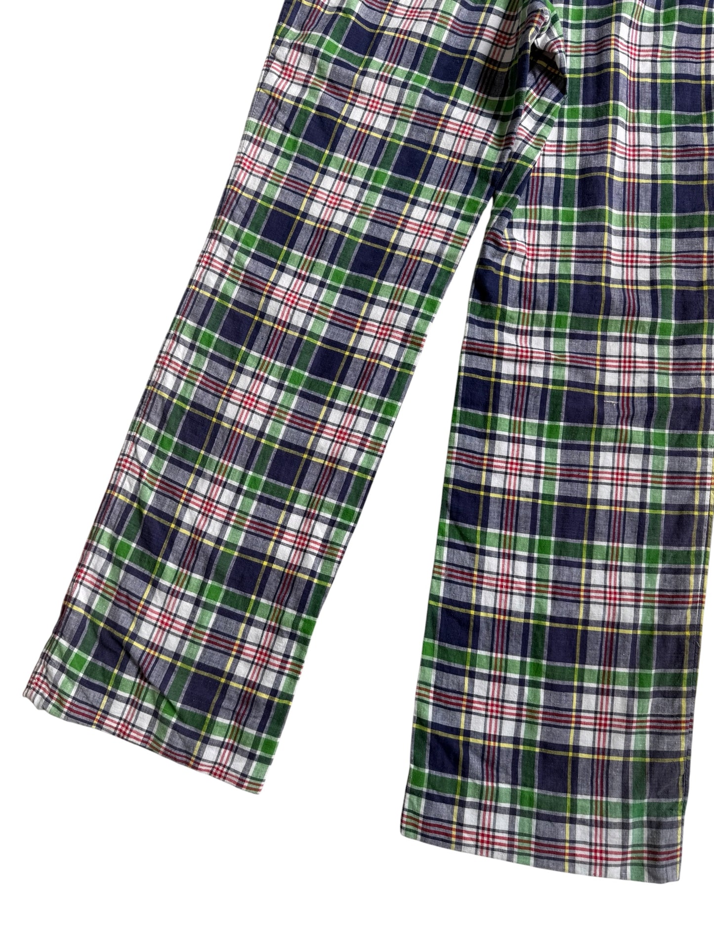 Vintage 1970s-80s Plaid Cotton Pants