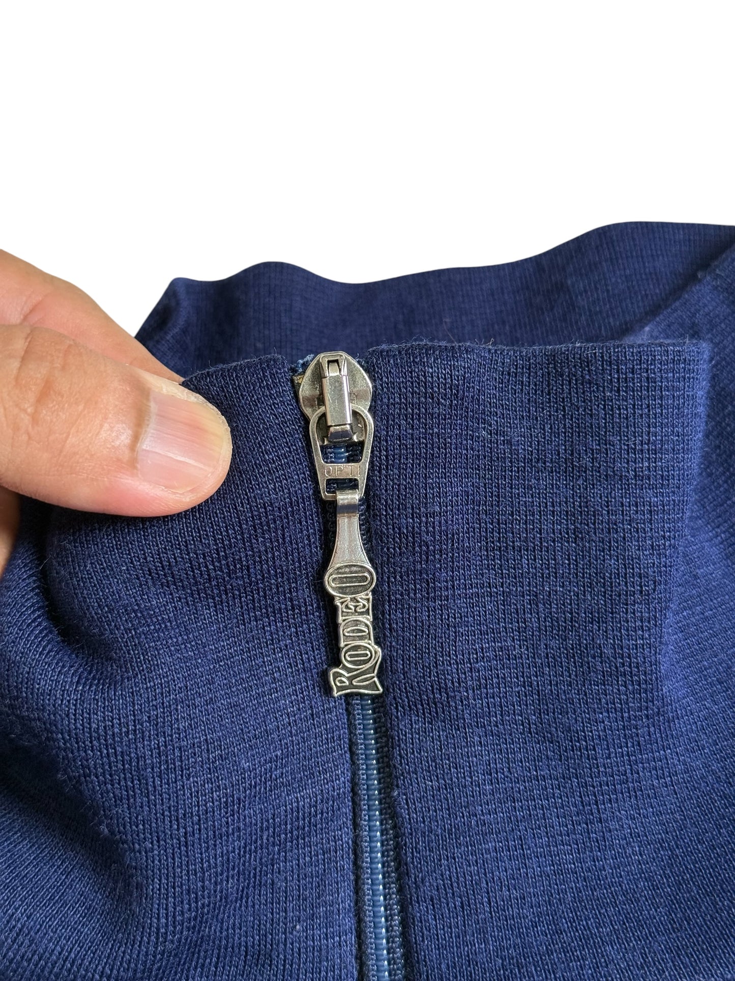 Vintage 1980s Rodeo Geometric Knit Track Jacket