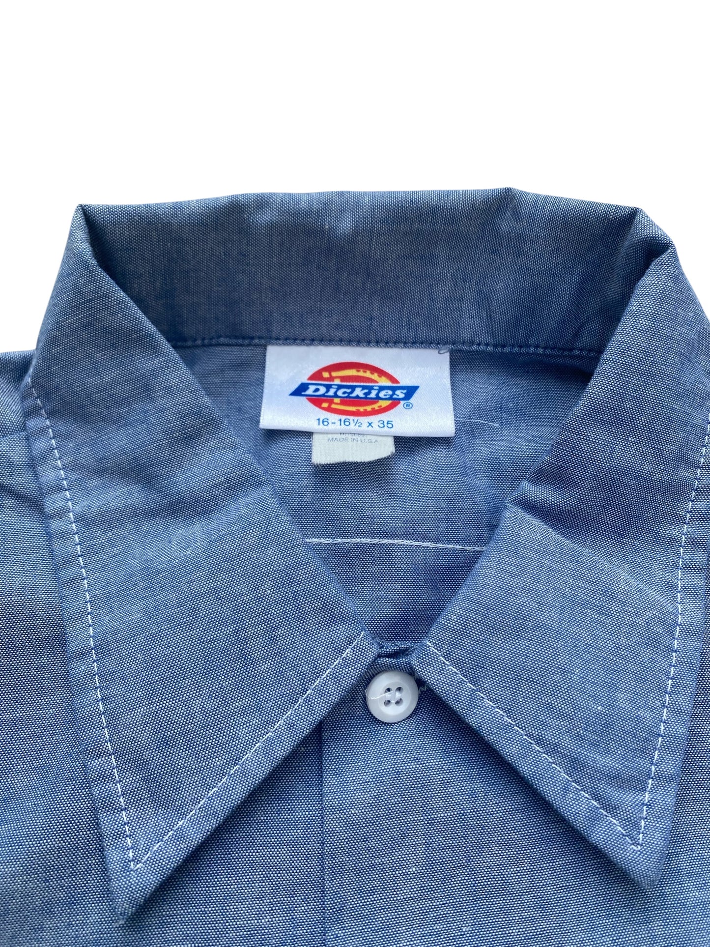 Vintage 1980s-90s Dickies Chambray Work Shirt