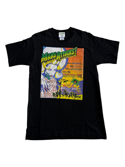 Vintage 1990s Mars Attacks Martian Girl Movie Tshirt